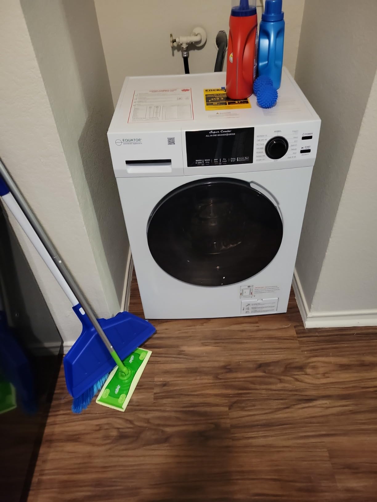 Equator All-in-One Washer Dryer VENTLESS/VENTED PET cycle 1.62cf/15lbs 110V in Silver customer photo 2