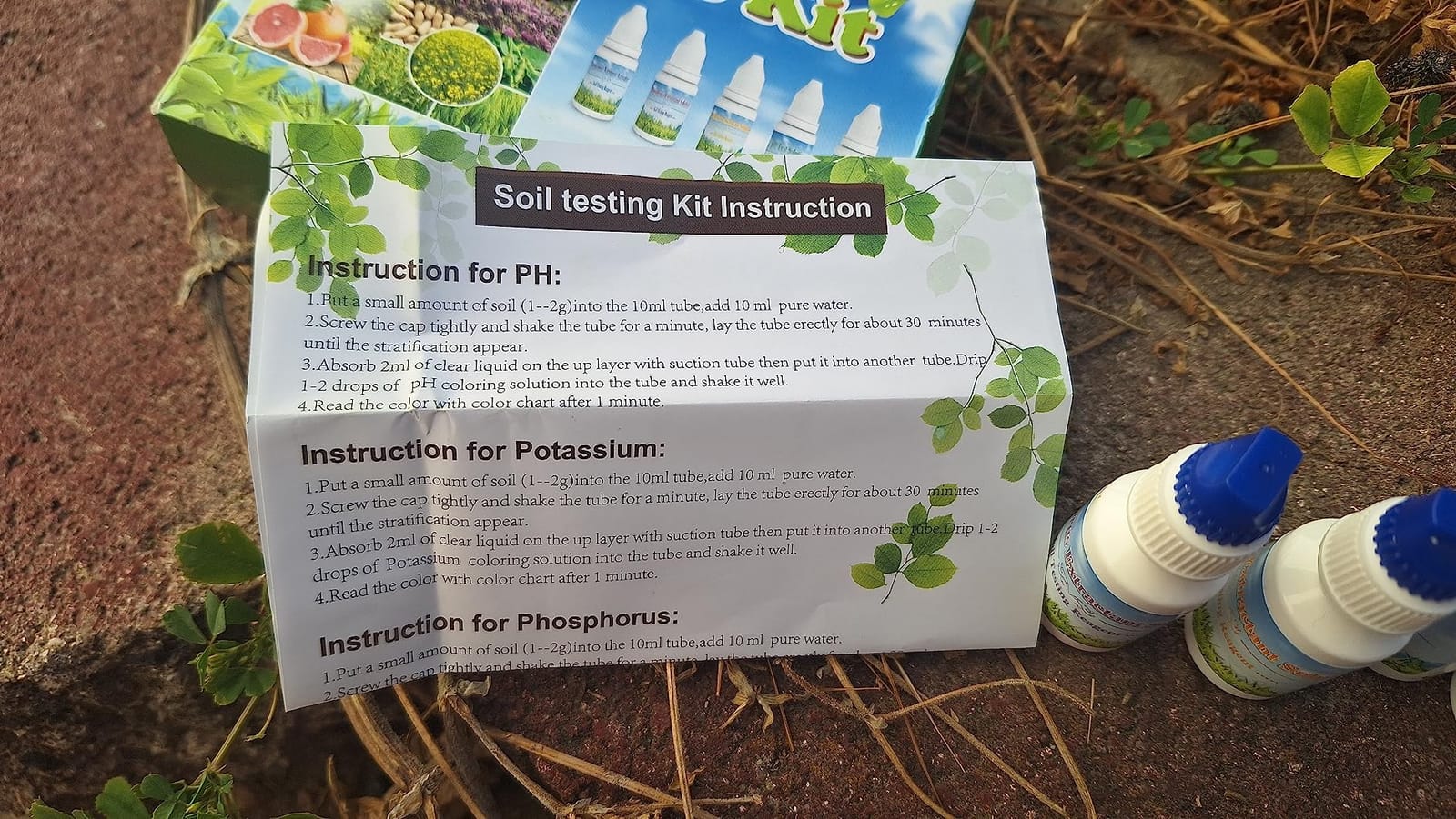 Soil Test Kit 140 Tests (2026 Updated Instructions) – pH, Nitrogen, Phosphorus, Potassium & Ammonia – Garden, Lawn & Plant Soil Tester Kit for Accurate Fertility Analysis customer photo 1