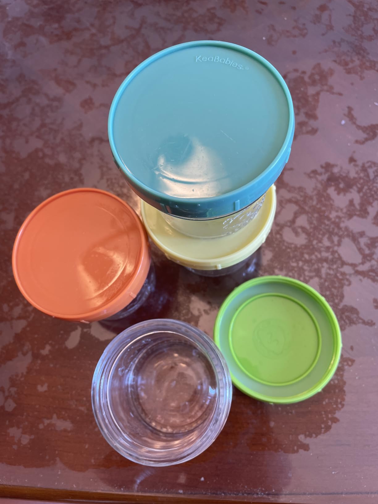 KeaBabies 12pk 4oz Glass Baby Food Containers with Lids, Leak-Proof (Sage) customer photo 2