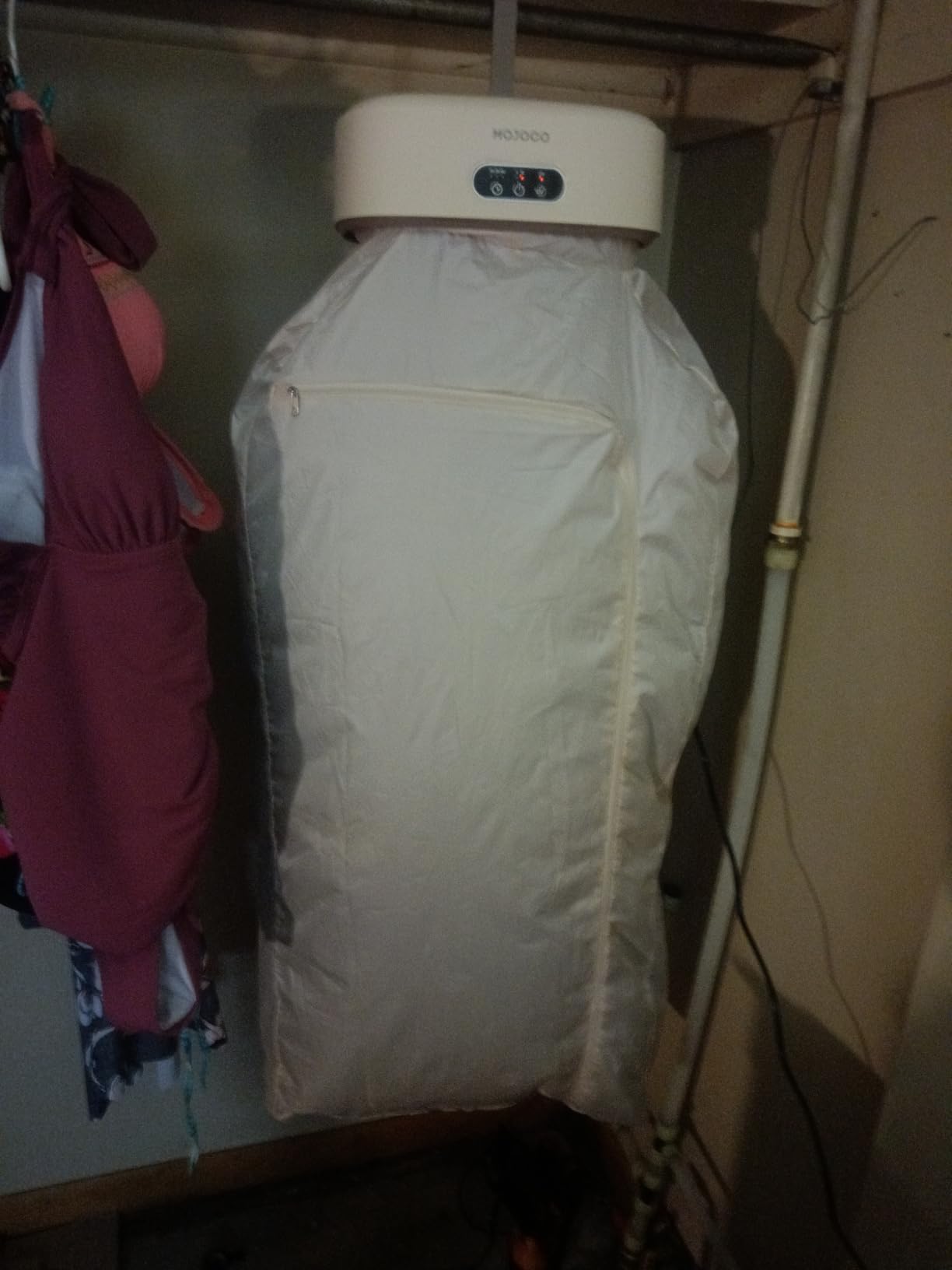 MOJOCO Portable Clothes Dryer - 600w Compact Dryer for Apartment, Travel customer photo 2