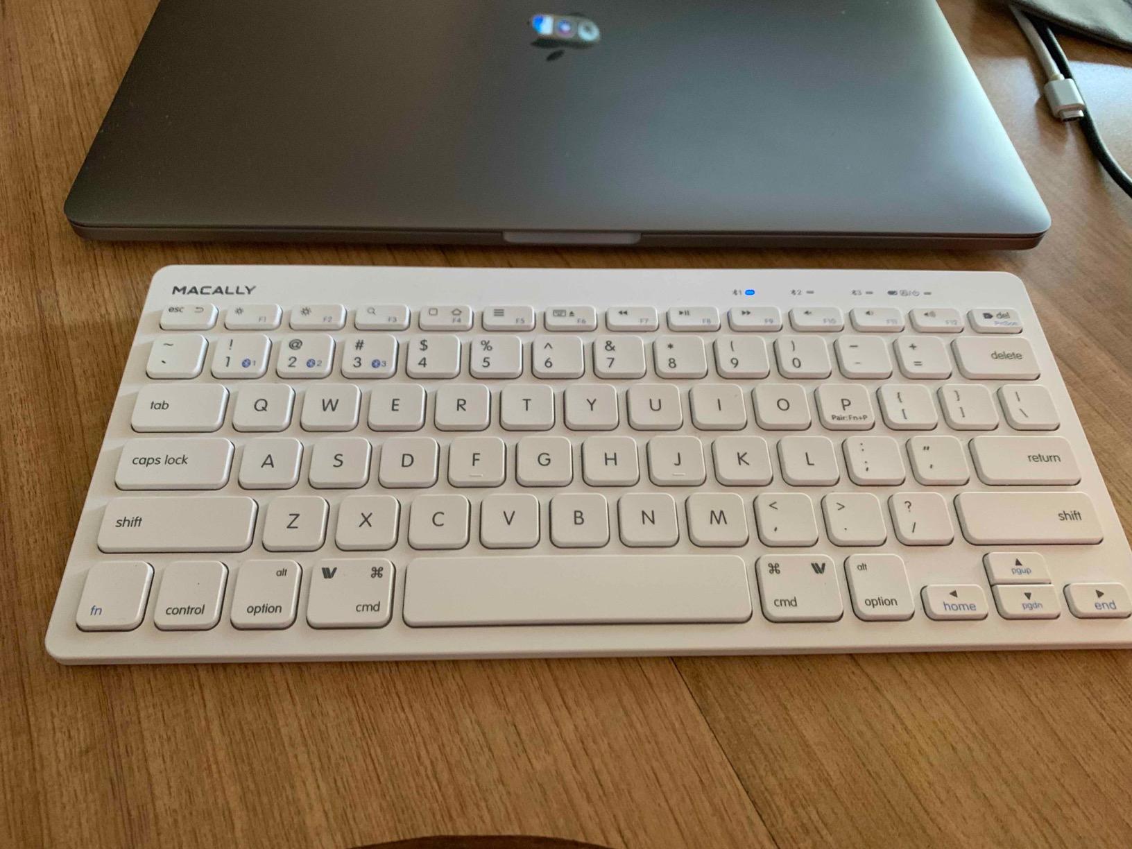 Macally Wireless Bluetooth Keyboard for Mac - Premium Multi Device Connectivity - Compatible Apple Keyboard for MacBook Pro/Air, iMac, Mac mini, iPad, Laptop, and PC customer photo 1