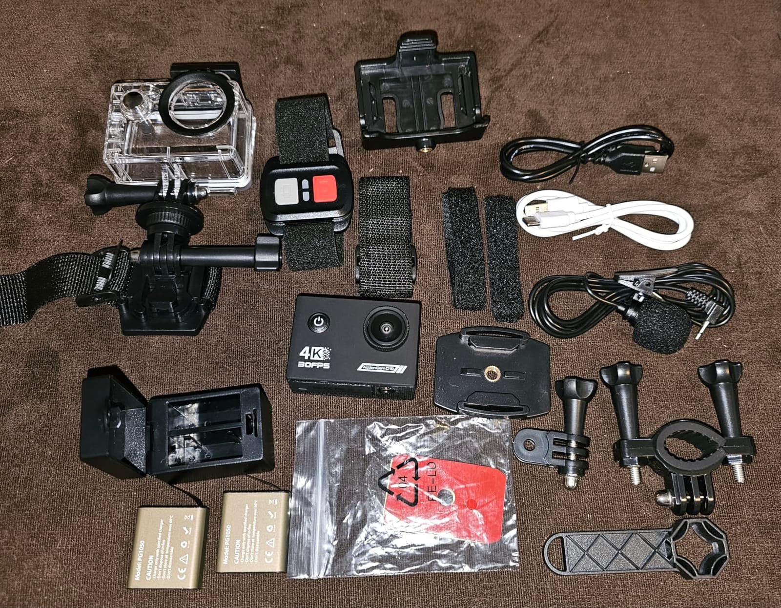 Action Camera 4K30fps with 64G SD Card,HD Waterproof Camera 131ft Underwater Cameras 20MP Pre-recording WiFi Camera 170° Remote Control Sports Cameras with 2 Batteries Helmet Mount Accessories Kits customer photo 1