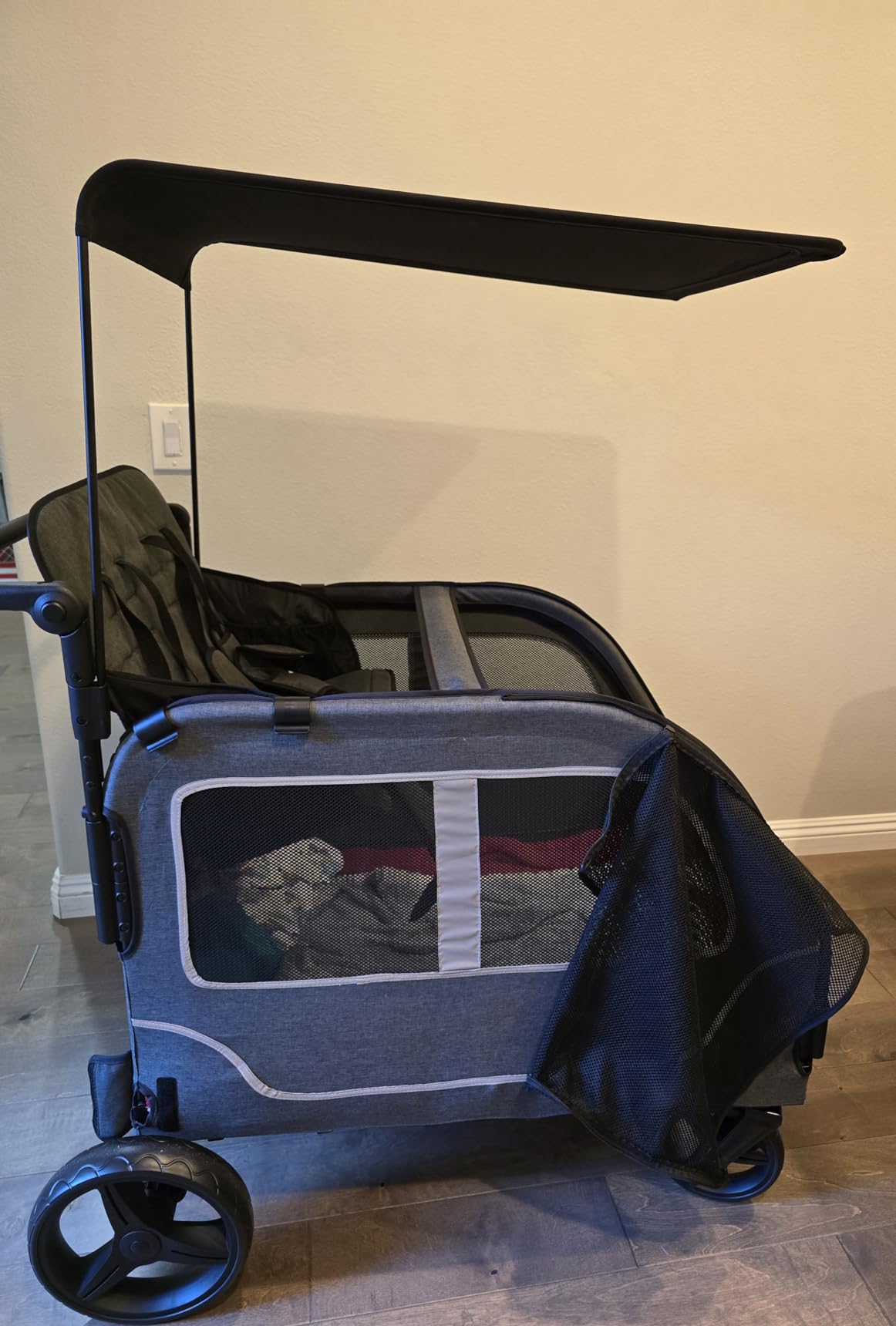 4 Seater Wagon Stroller, Triple Stroller for 2 3 Kids Toddler customer photo 1