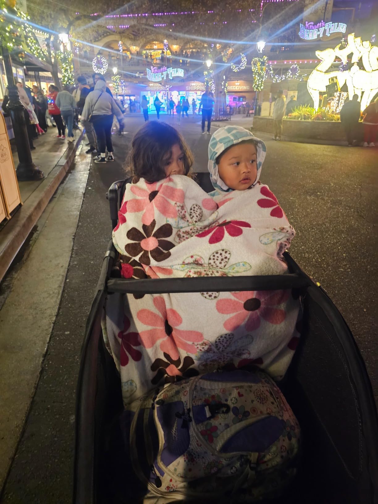 4 Seater Wagon Stroller, Triple Stroller for 2 3 Kids Toddler customer photo 2