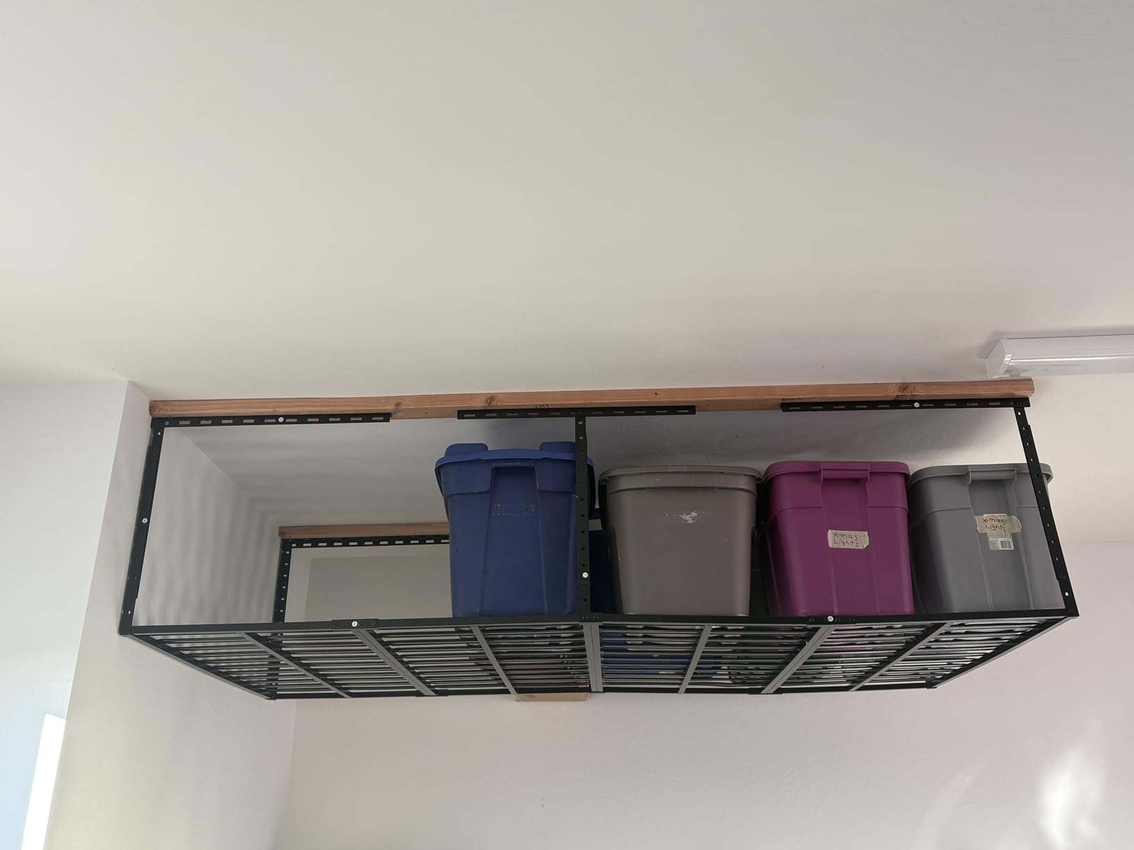 SunsGrove 4x8 Garage Storage Overhead Rack Organization, Adjustable Ceiling Mounted Storage Racks, 800LBS Weight Capacity, 22