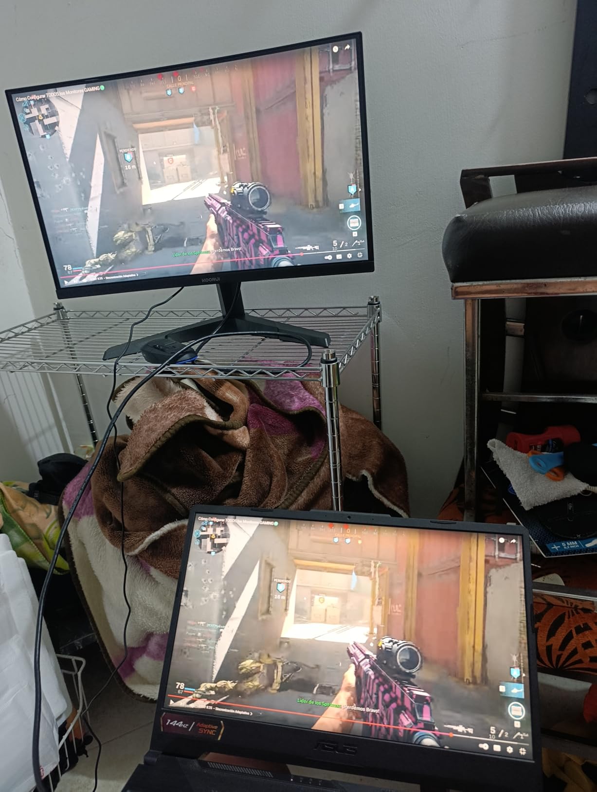 KOORUI 27 Inch Curved Gaming Monitor QHD 180Hz, 1ms 1500R VA Display customer photo 2