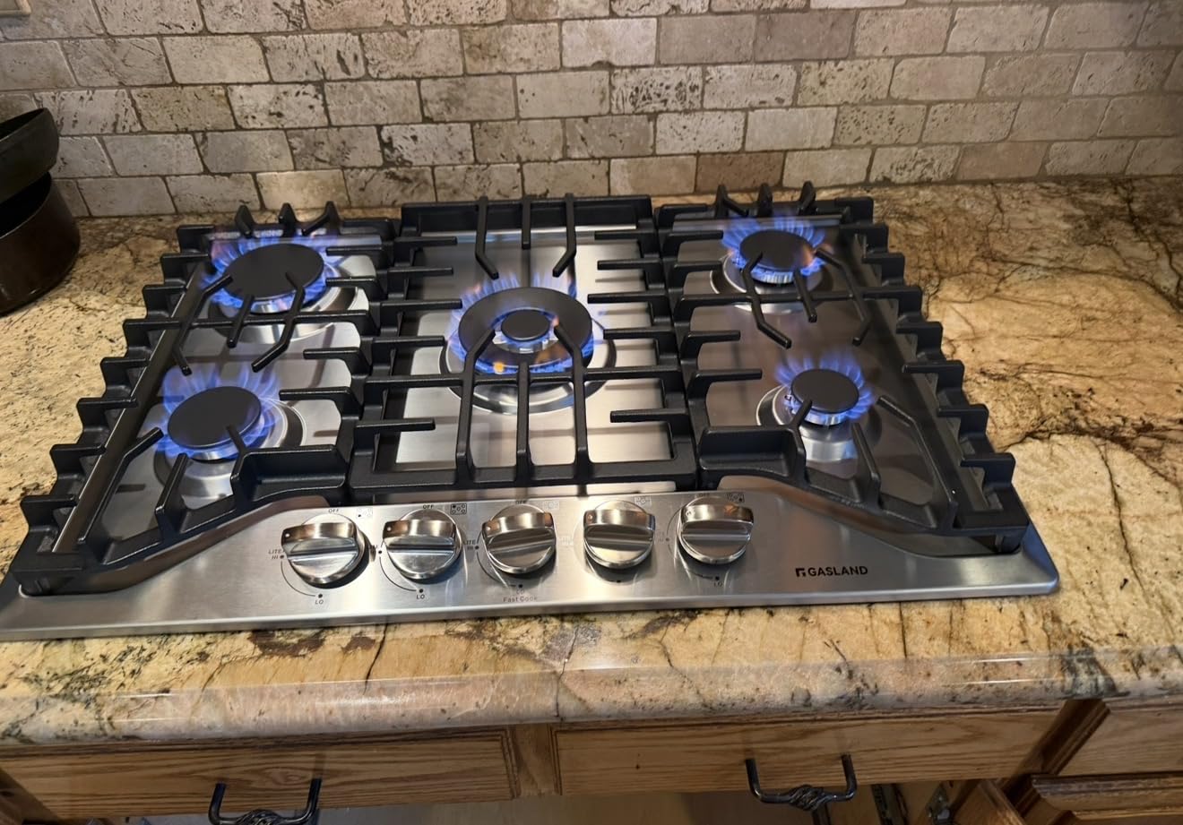GASLAND 30 Inch Gas Cooktop with 4 Italy Sabaf Burners PRO GH2304SS customer photo 1