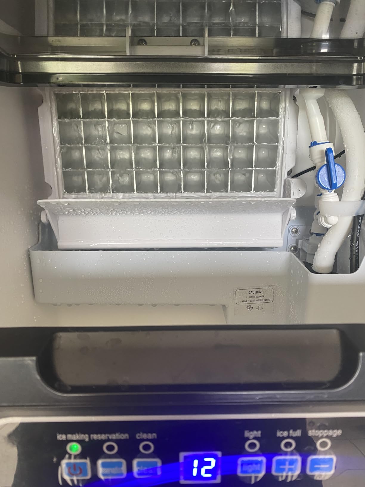 Under Counter Ice Maker, 95Lbs/Day with 35lbs Storage Bin, 40Pcs Cubes in 10Mins, Reversible Door, Built in Ice Machine for Home Office Commercial customer photo 2