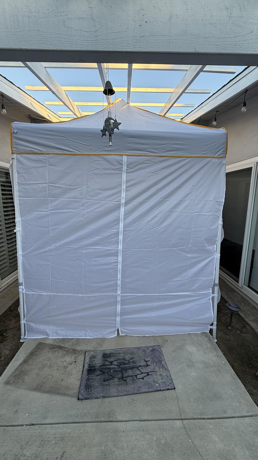 Hoteel 10x10 Heavy Duty Pop Up Canopy Tent with 4 Sidewalls, Black customer photo 2