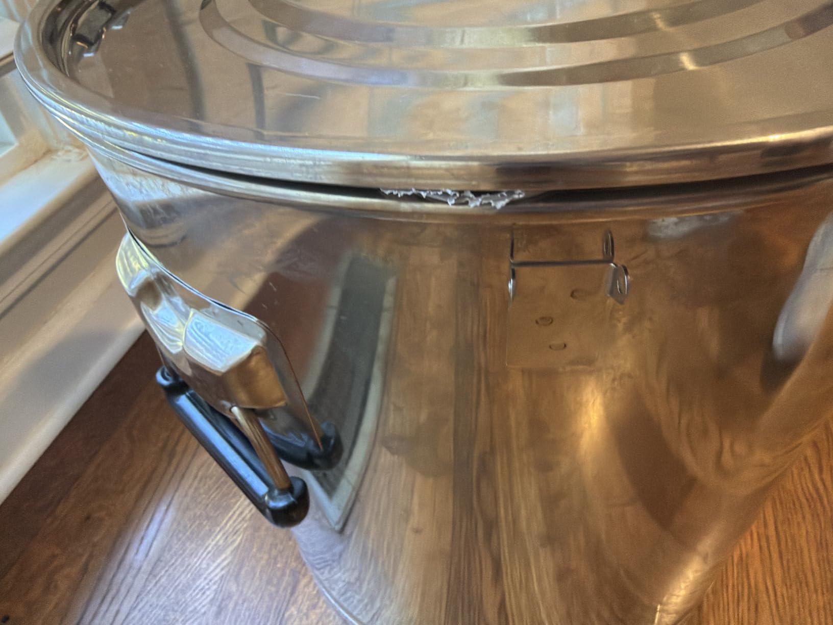 Stainless Steel Dog Food Storage Container,20LB/25LB Airtight Dog Food Storage Container with Lid to Keep Fresh,Easy Clean Large Pet Food Storage Container with Scoop for Cat Food,Chicken Feed,Rice customer photo 1