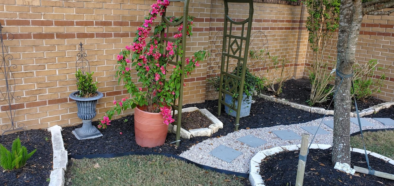 AGTEK Garden Edging 49FT Landscape Edging Kit 3 Inch Height with 30 Stakes customer photo 1