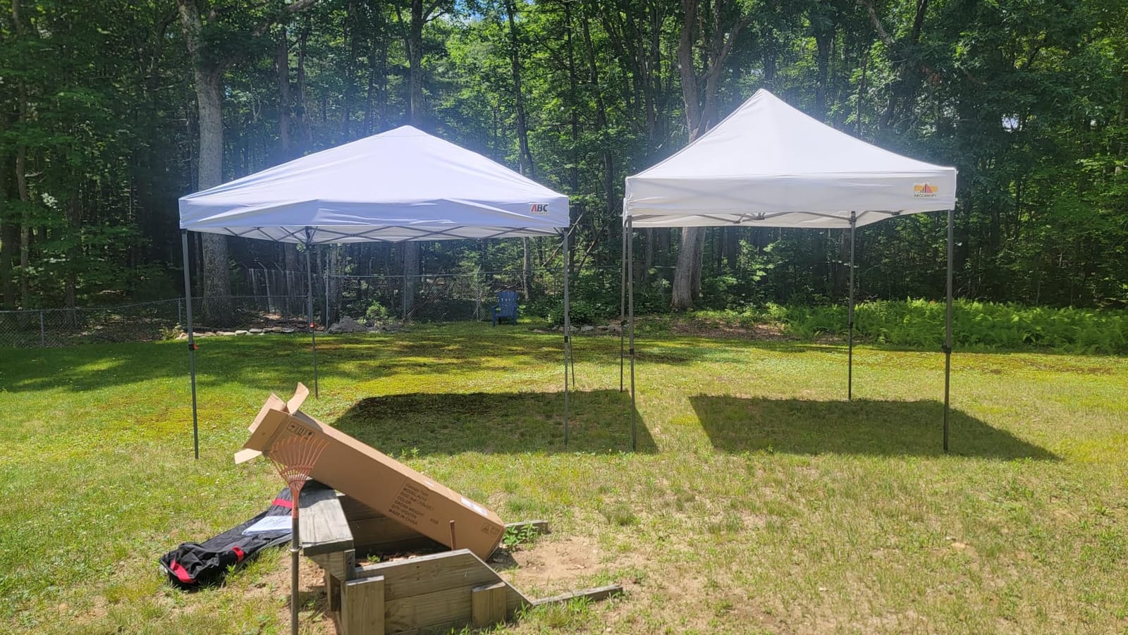 ABCCANOPY 10x10 Heavy Duty Pop Up Canopy Tent with Storage Sidewall, White customer photo 1