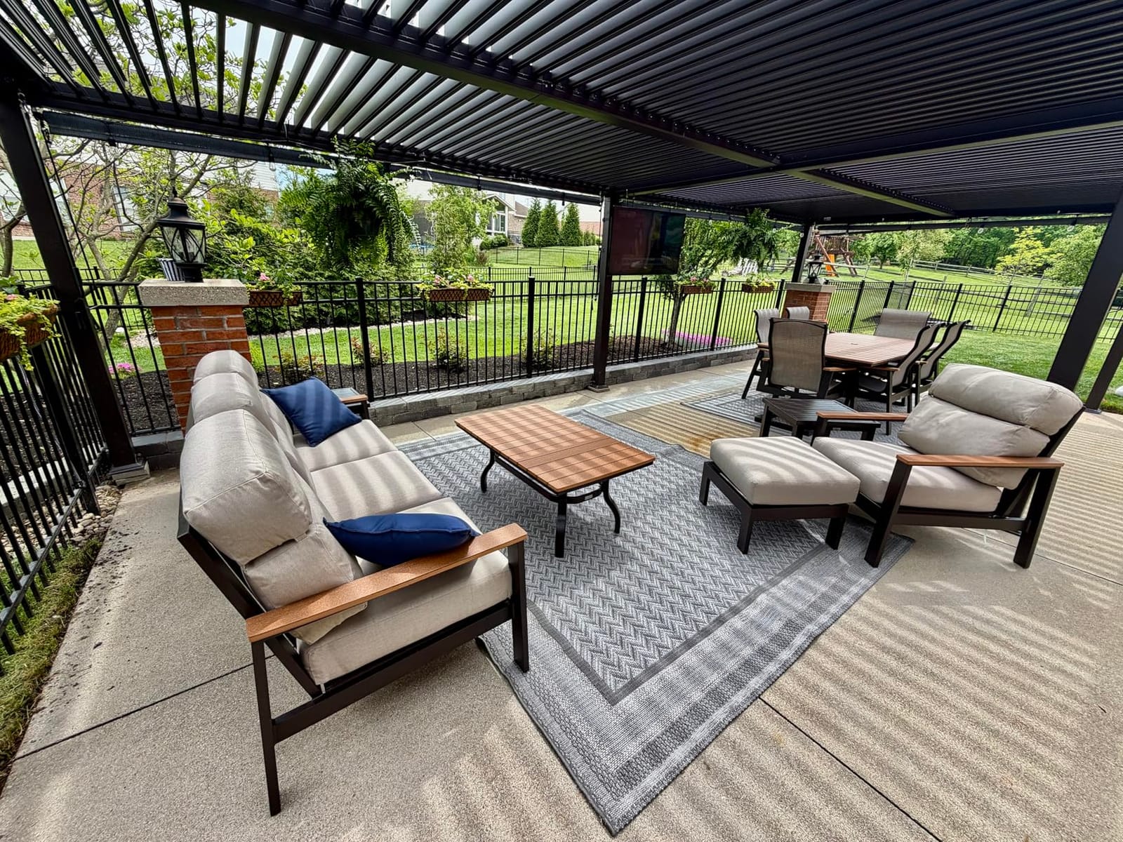 PURPLE LEAF Patio Louvered Pergola 11' x 15' Outdoor Hardtop Gazebo Bronze customer photo 1
