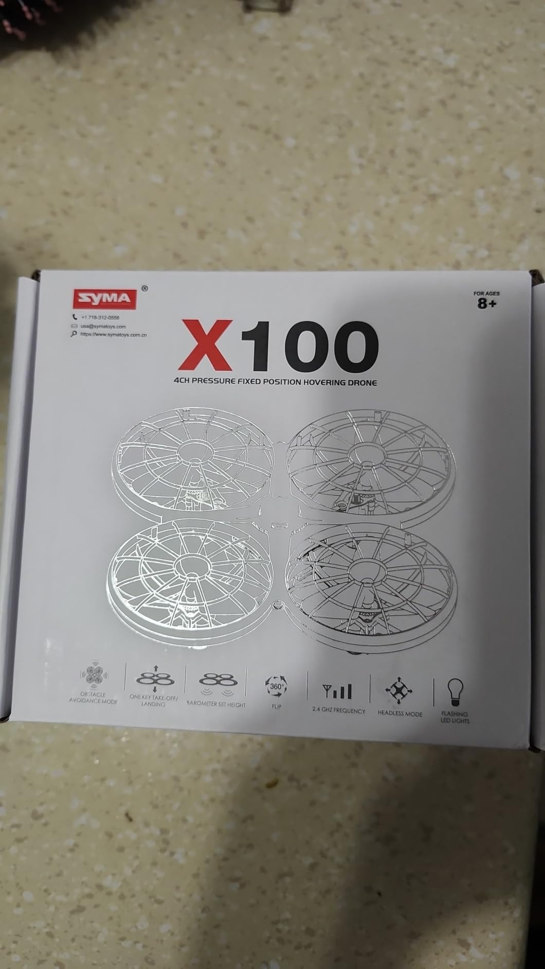 SYMA X100 Indoor Drone for Kids 8-12, Obstacle Avoidance, Full Guard customer photo 1