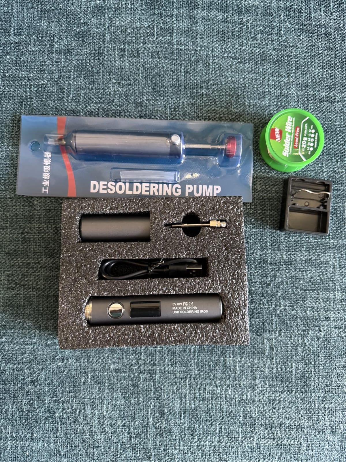 Cordless Soldering Iron Kit, 1400mAh Rechargeable USB-C Soldering Pen with OLED Screen, Portable Battery Powered Solder Iron for Electronics Repair, Includes 3 Tips & Lead-Free Solder Wire customer photo 2