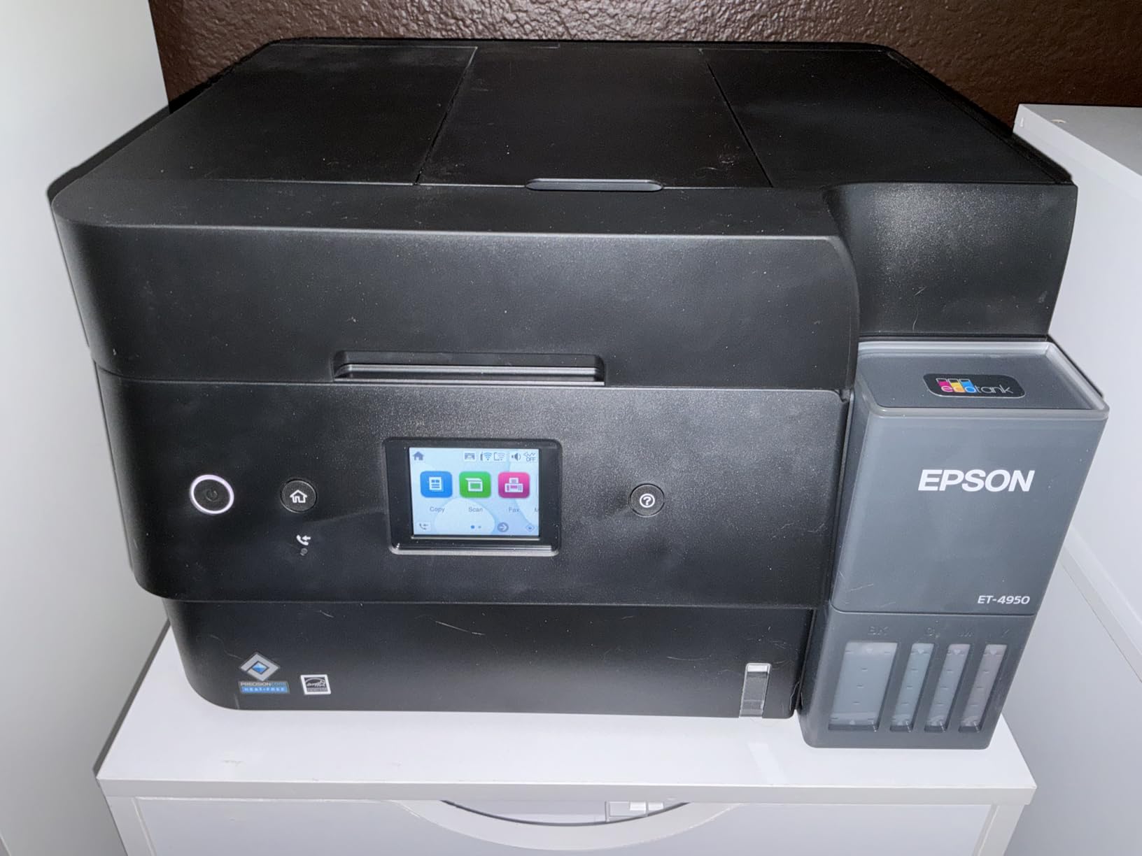 Epson EcoTank ET-4950 Wireless Duplex All-in-One Cartridge-Free Supertank Color Inkjet Printer, Fax, Black customer photo 1