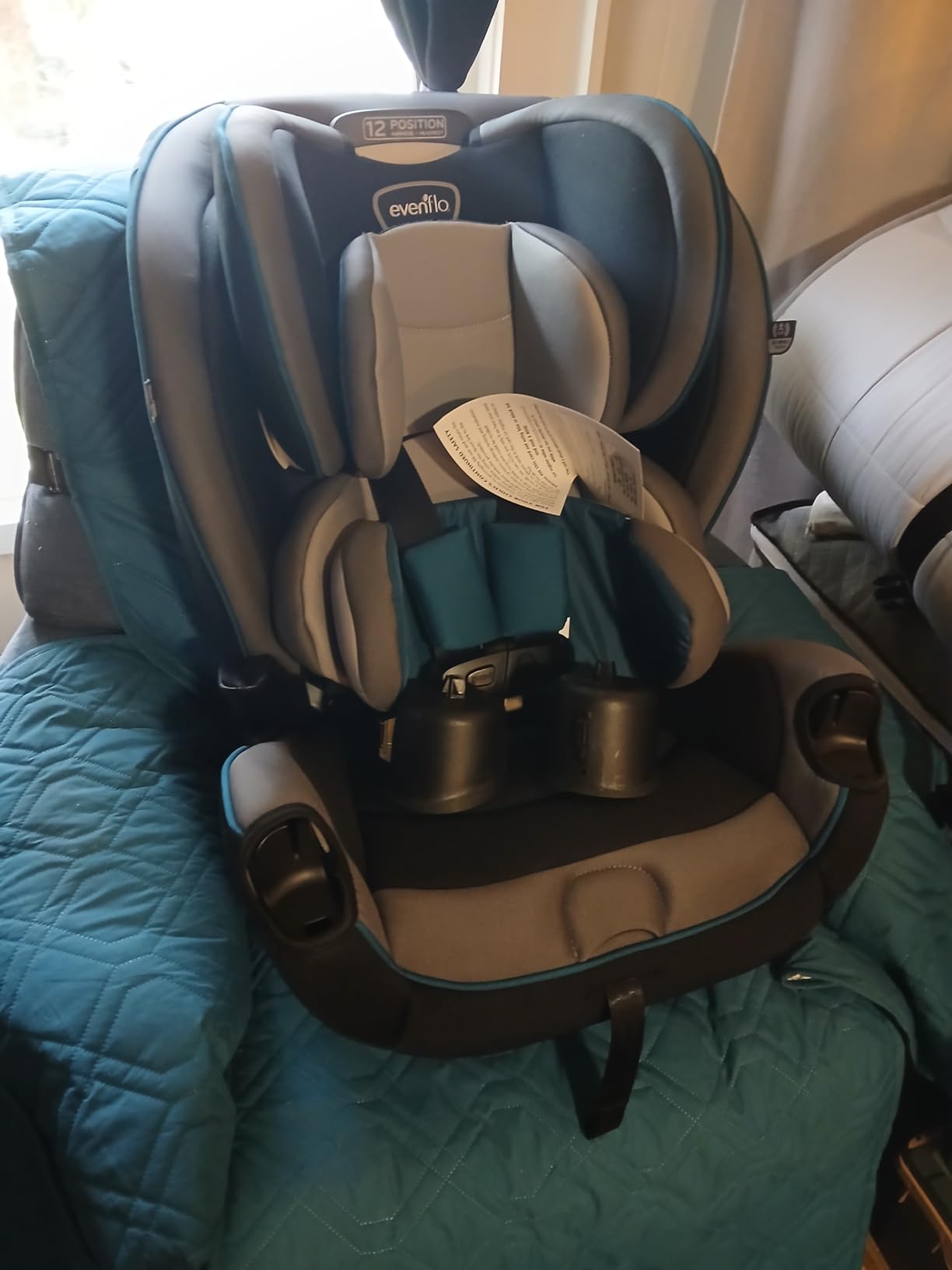 Evenflo EveryKid 3-in-1 Convertible Car Seat (Livingston Gray) customer photo 2