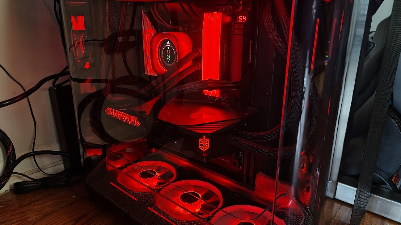 CORSAIR AIR 5400 RS ARGB Triple-Chamber Panoramic Mid-Tower PC Case – Black customer photo 1