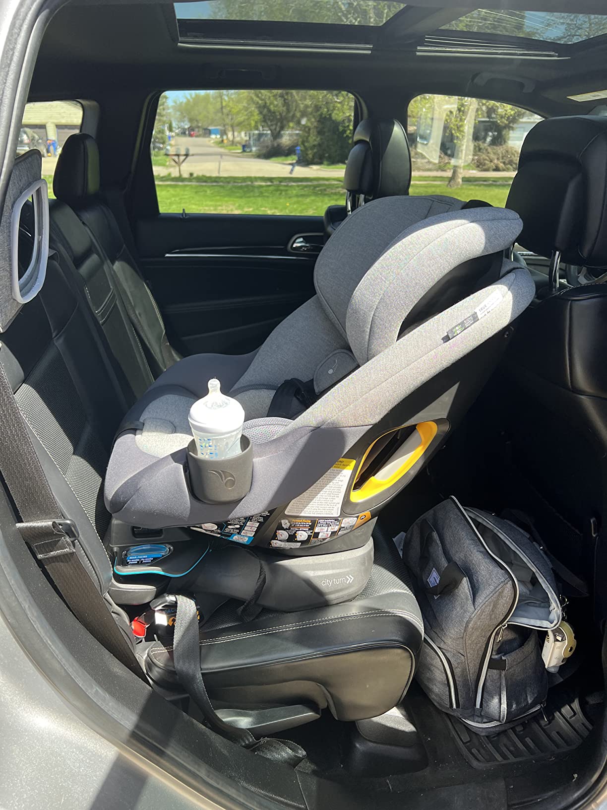 Baby Jogger® City Turn Rotating Car Seat, 180-Degree Turn, Rear Facing, Forward Facing Swivel Convertible Car Seat with Lightweight Coolmax Fabric, Newborn to Toddler, Dune Fashion customer photo 2