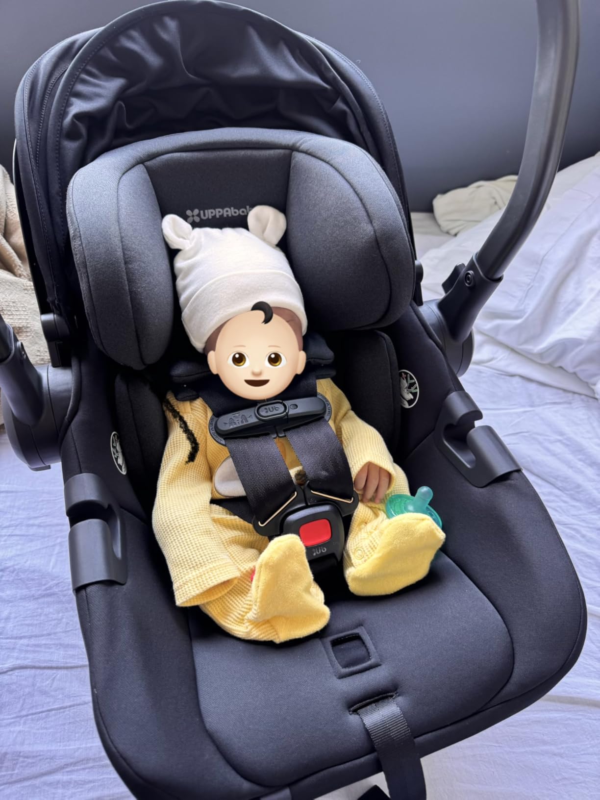 UPPAbaby Aria V2 Lightweight Infant Car Seat - Load Leg & Cover - Greyson customer photo 2