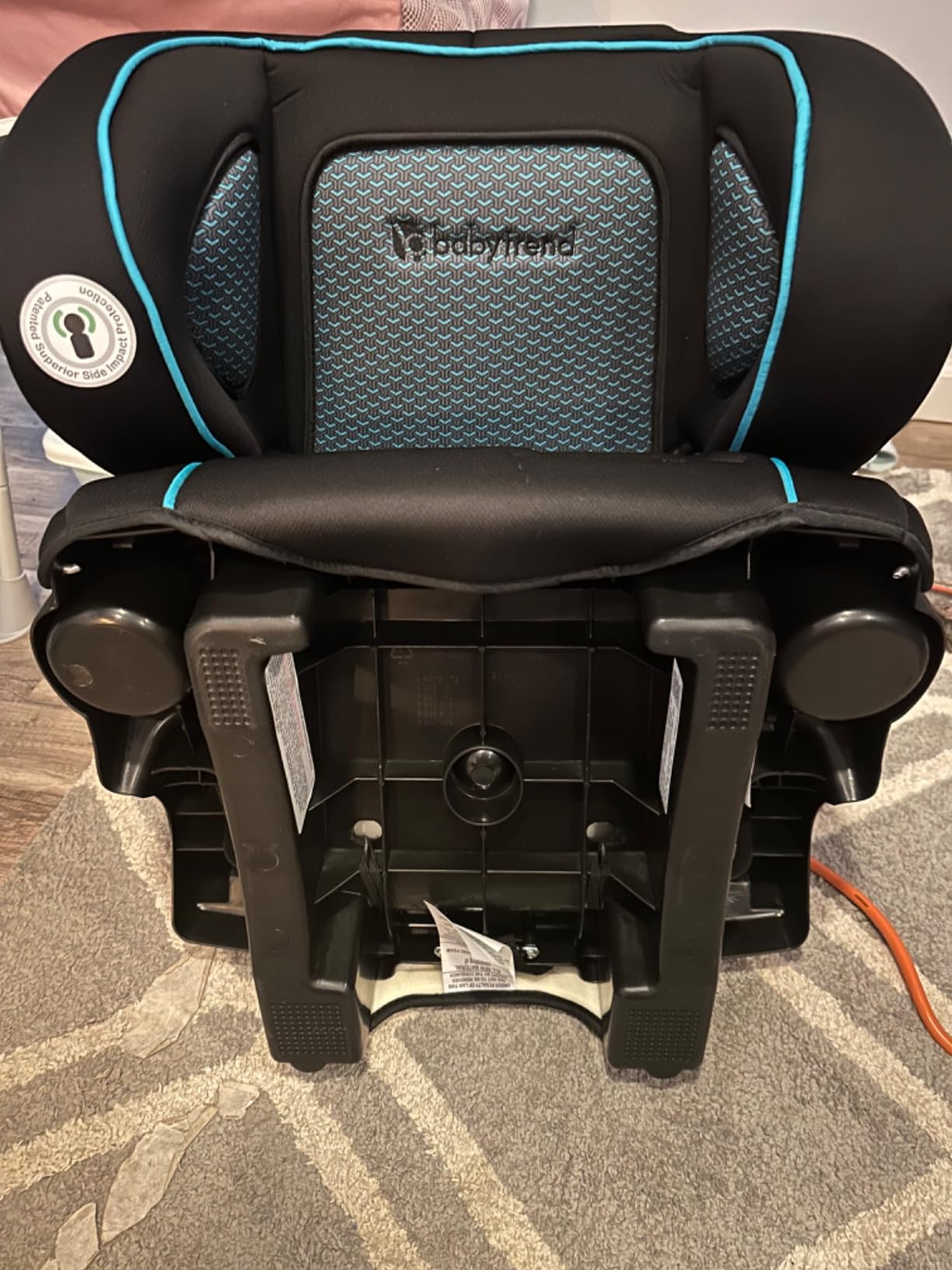 Baby Trend Protect Slim Backless Booster Seat, Madrid Grey customer photo 1