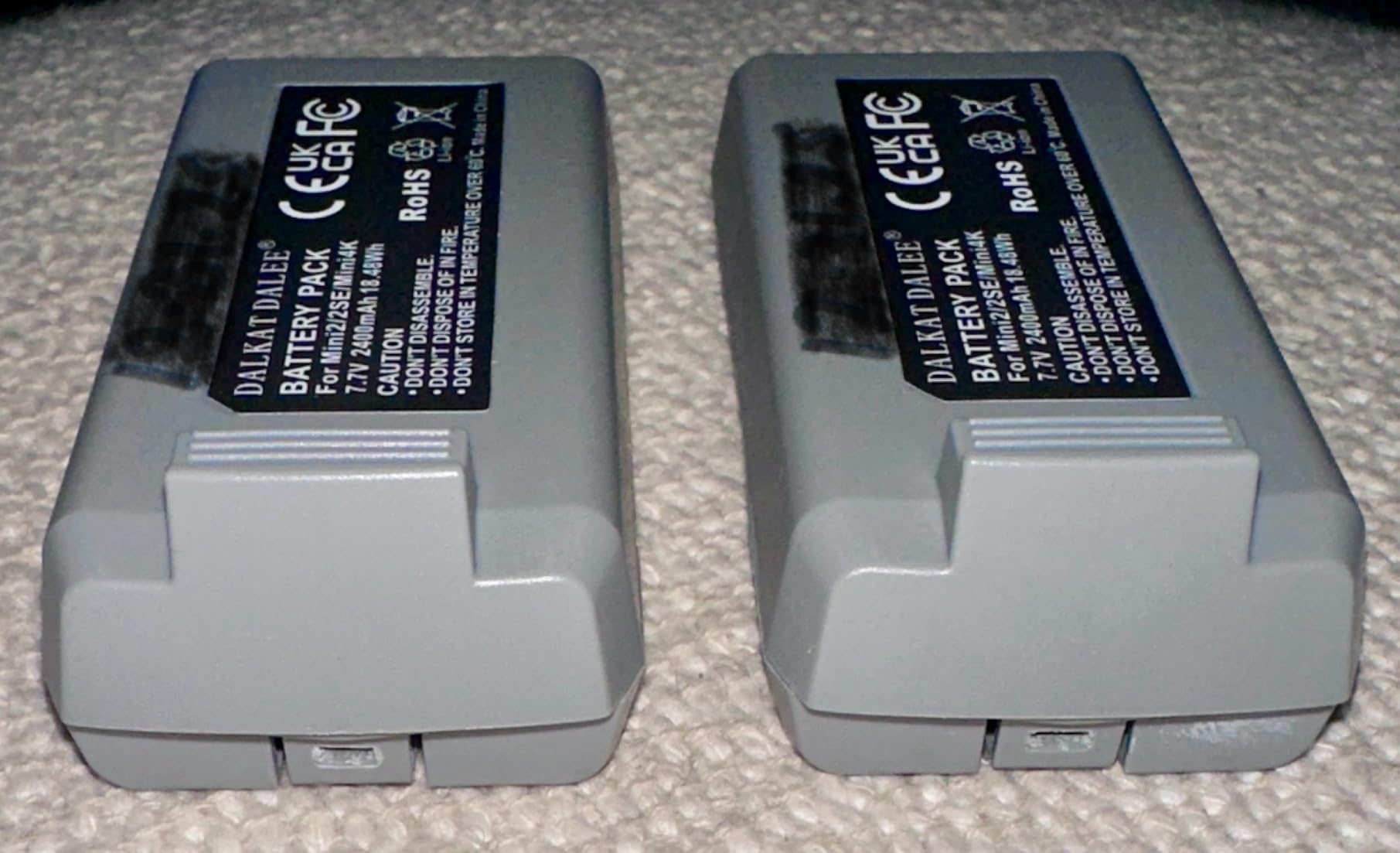 2-Pack Mini 4K Intelligent Flight Battery for DJI Mini 2 / SE / 4K/ 2 SE Drone 2400mah Upgraded Drone Battery Replacement Parts, Up to 31 Minutes of Flying Time customer photo 2