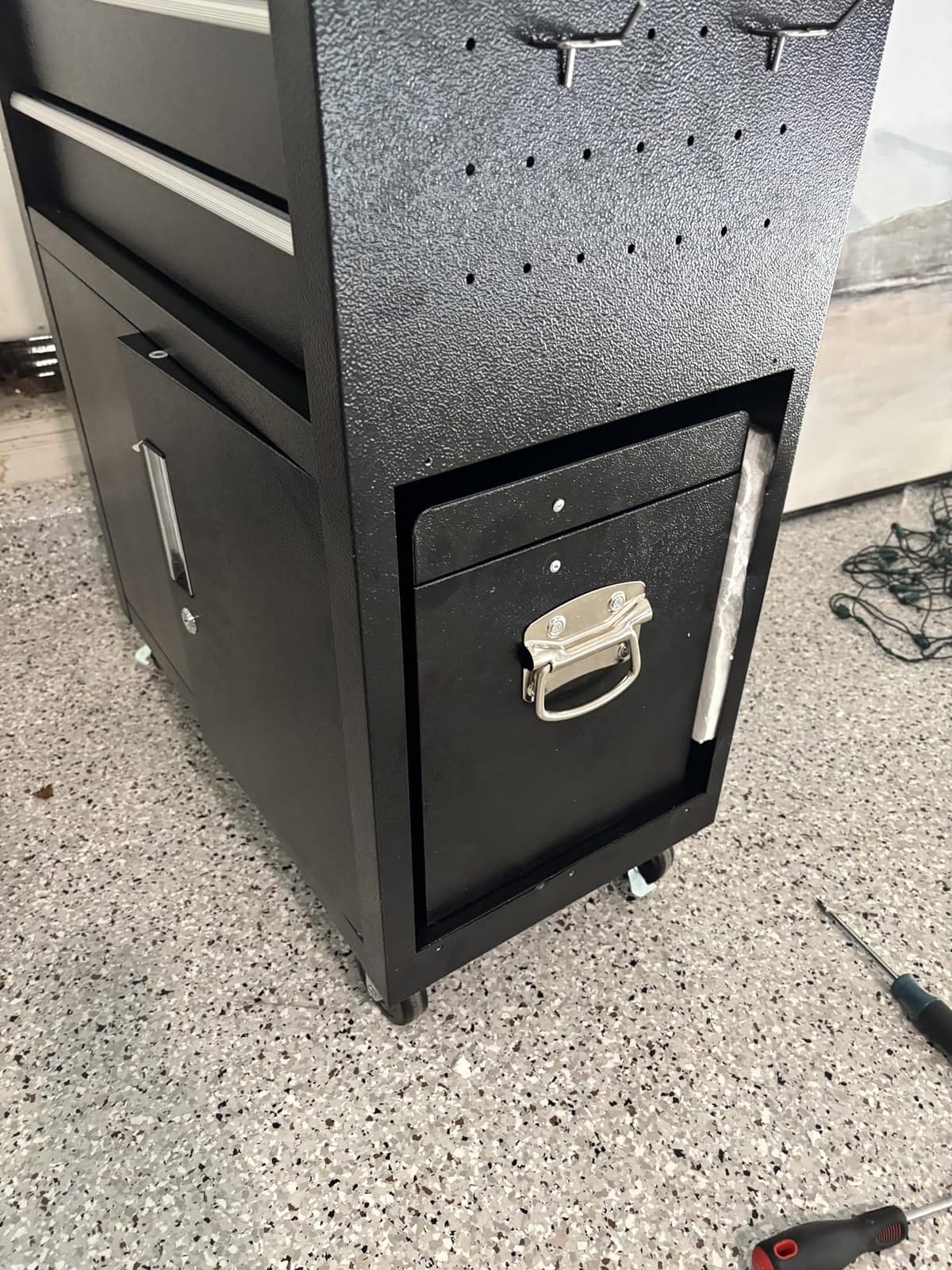 Superday 8 Drawer Rolling Tool Chest with Lock, Tool Storage Cabinet(Black) customer photo 2