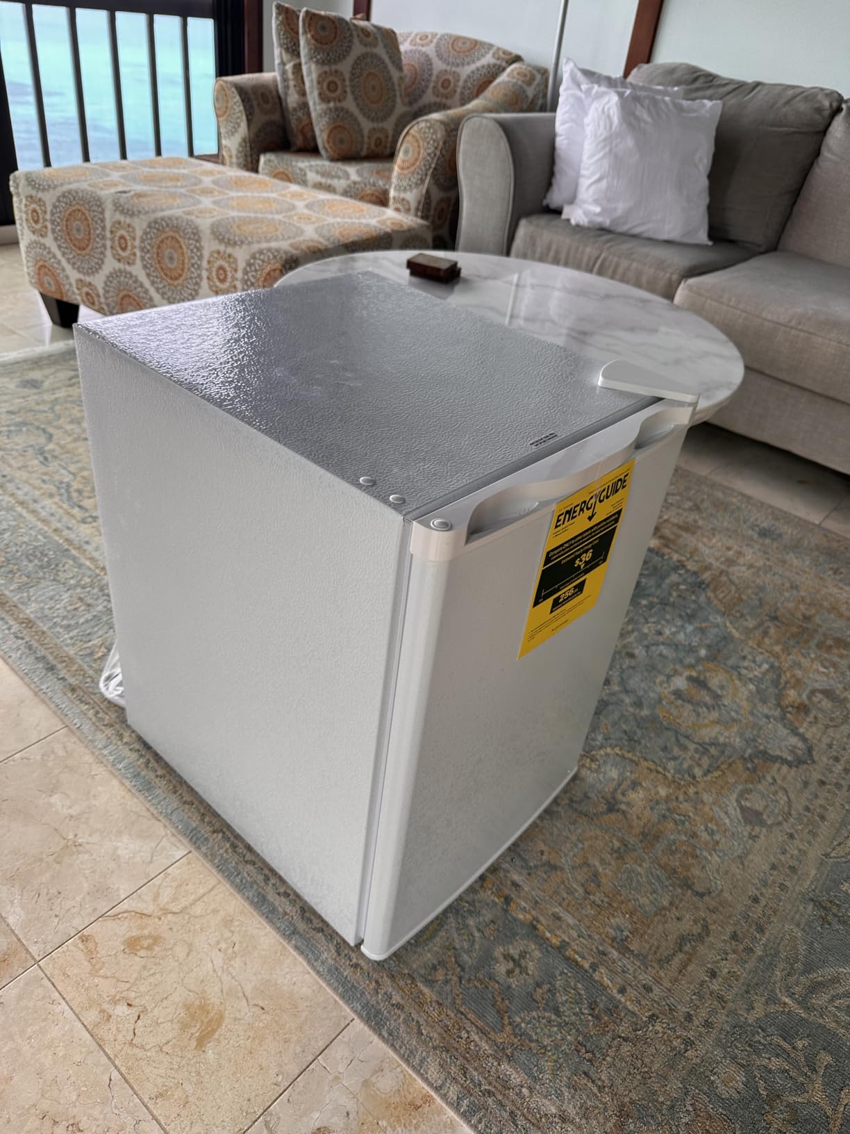 Electactic 3.2 Cu.ft Small Upright Freezer, Mini Freezer, Silver customer photo 1