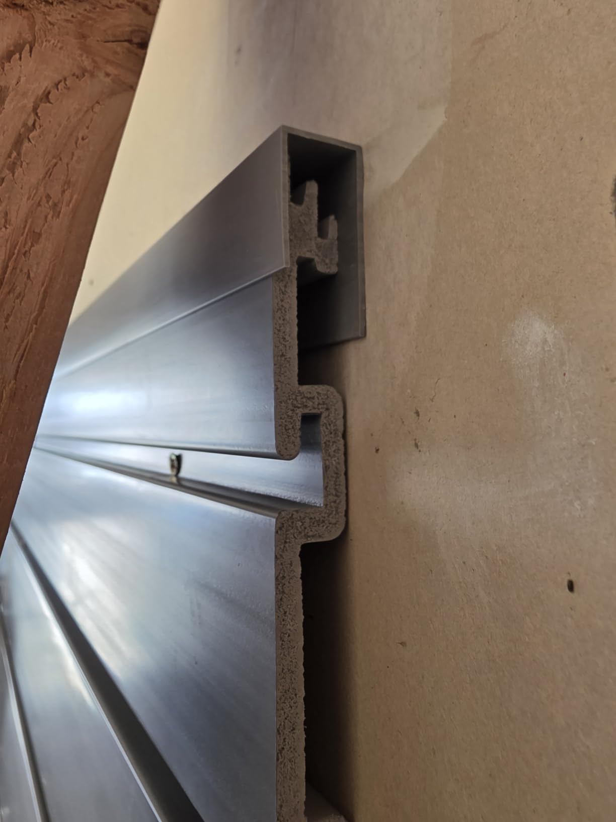 Slatwall Panel 4x8FT, Garage Slat Wall Storage Systems Durable and Sturdy, Easy-to-Install Interlocking PVC Slat Wall Organizer Panels Flexible and Convenient, Maximize Vertical Space customer photo 2