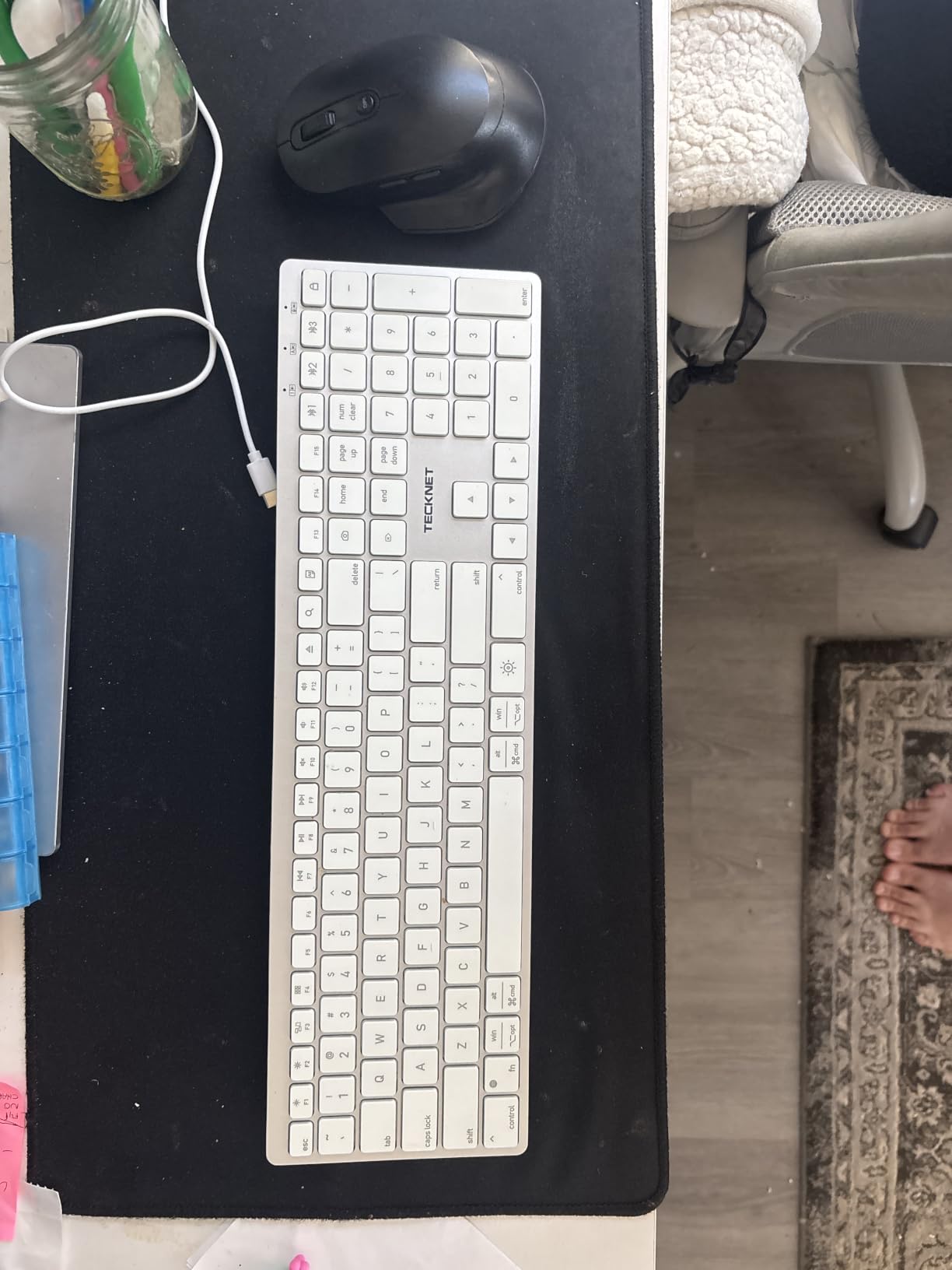 TECKNET Premium Bluetooth Keyboard for Mac, MacBook Pro/Air, iMac, White customer photo 1