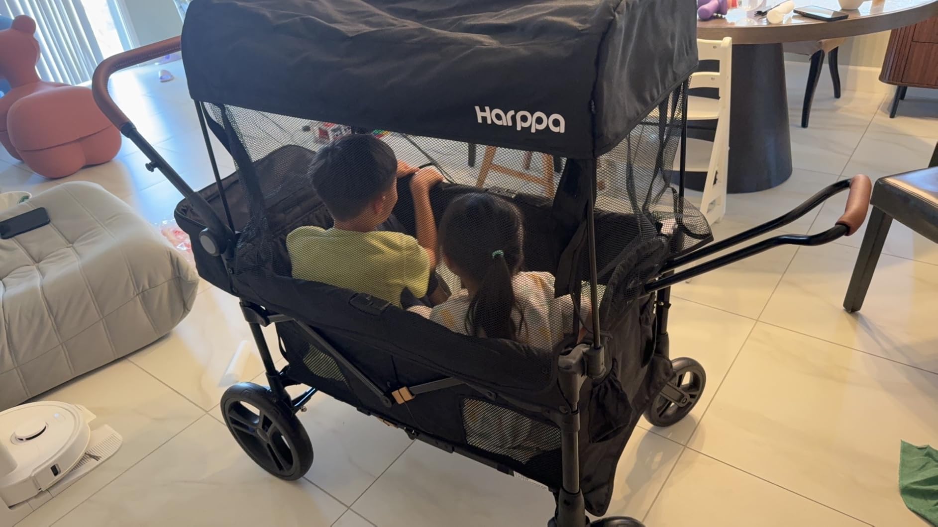 Harppa Remy XL Wagon Stroller for 4 Kids, 280Ibs Capacity with 4 Seater customer photo 2
