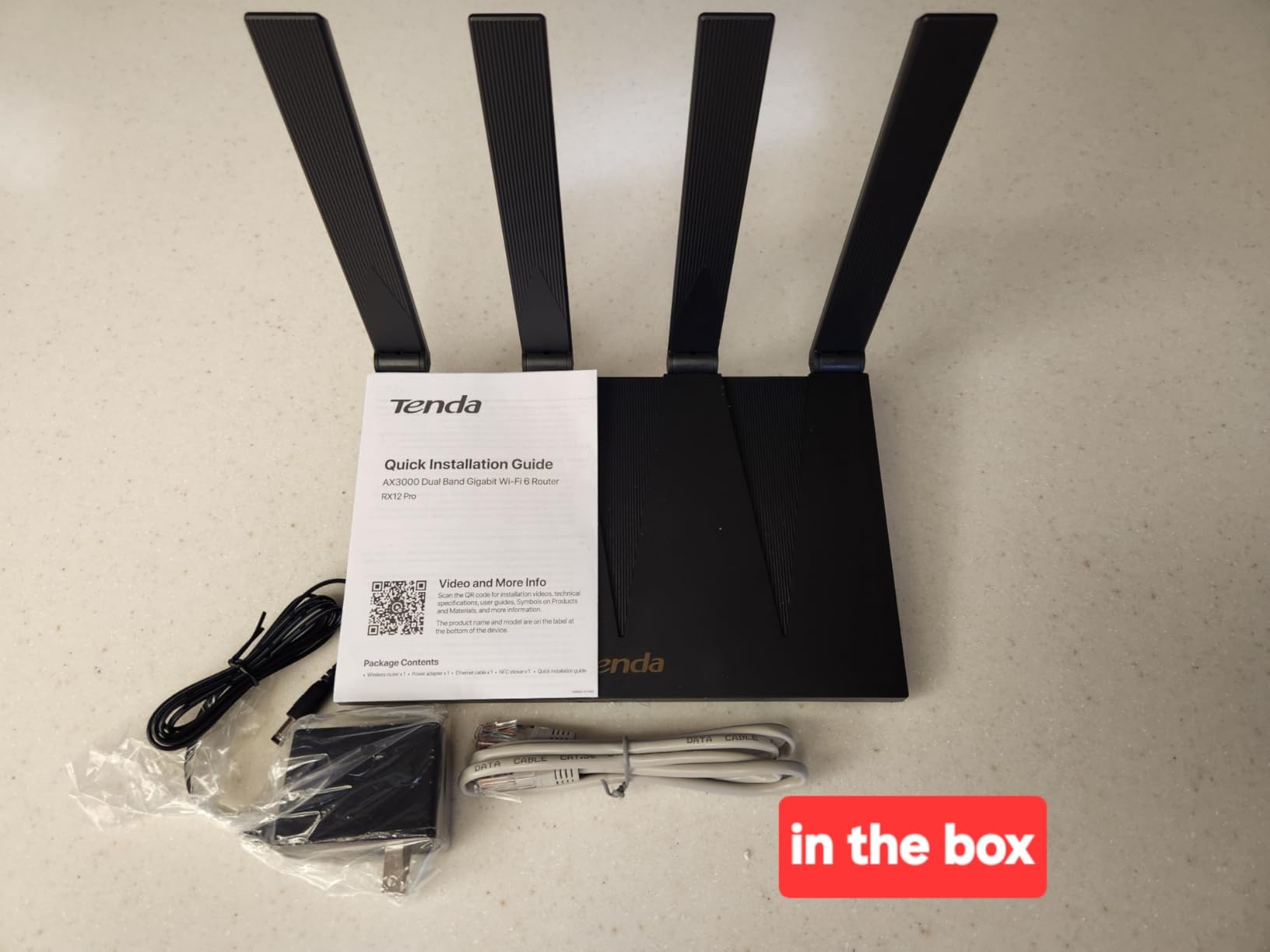 Tenda AX3000 WiFi 6 Router, Dual-Band Gigabit, RX12 Pro V3.0 customer photo 1