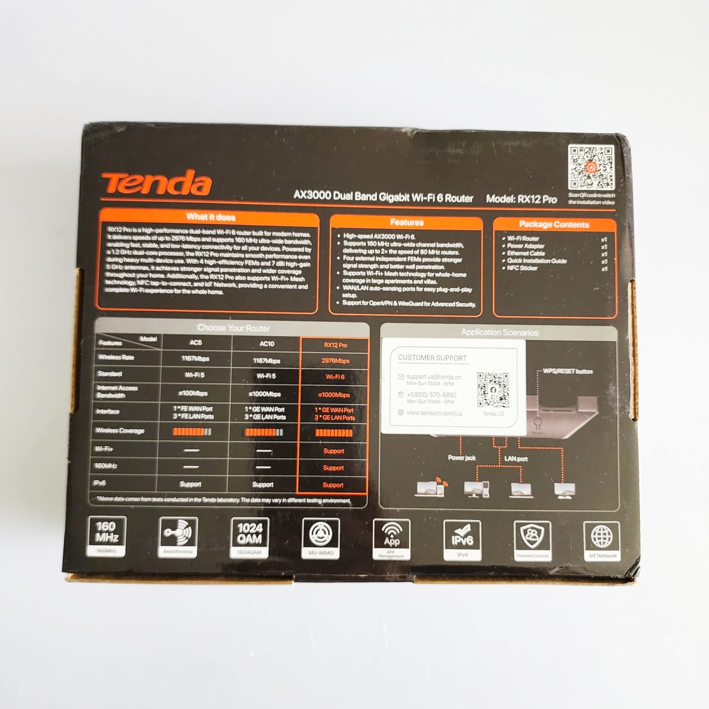 Tenda AX3000 WiFi 6 Router, Dual-Band Gigabit, RX12 Pro V3.0 customer photo 2