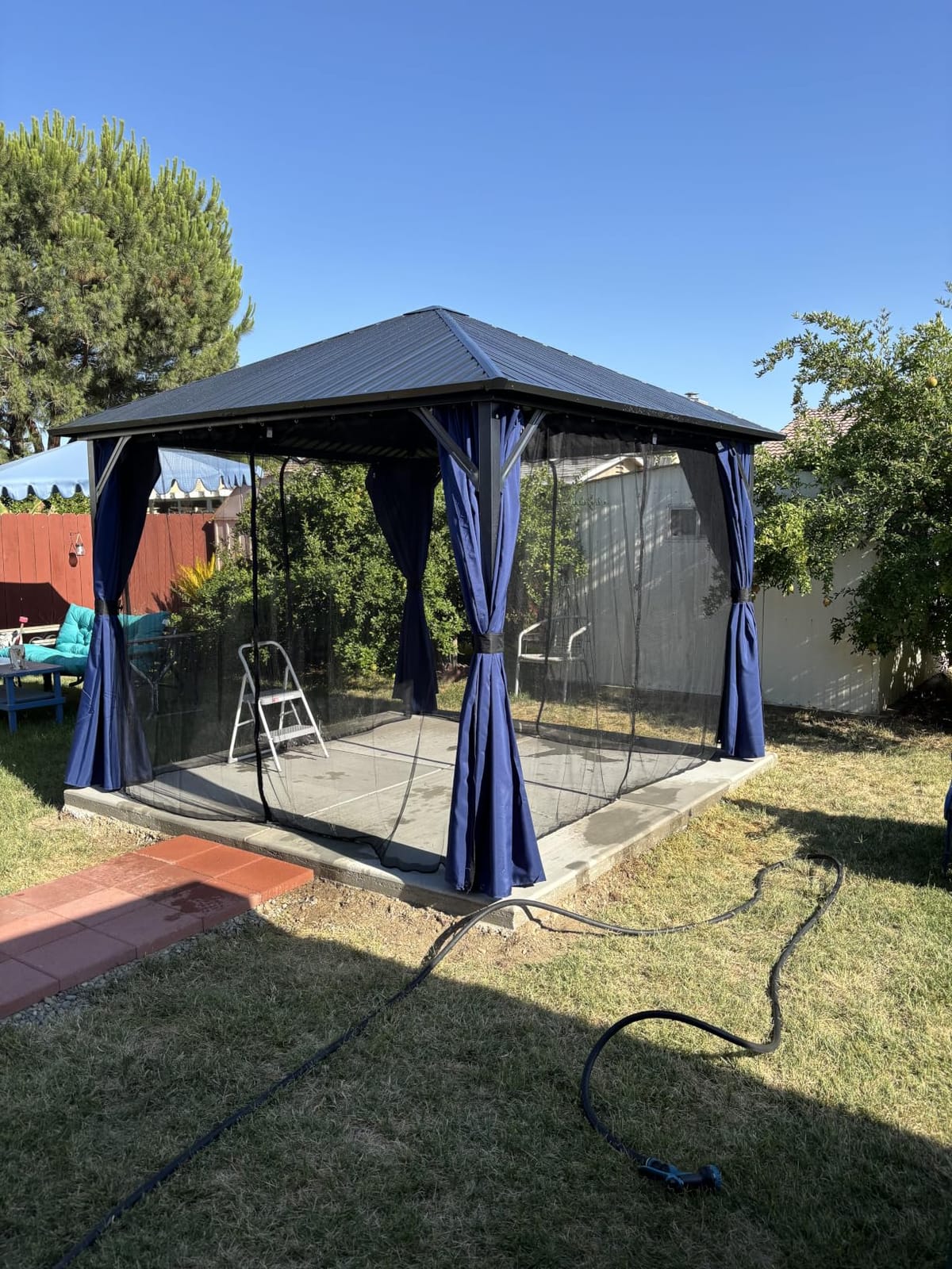 UDPATIO 10'x12' Hardtop Gazebo, Metal Galvanized Steel Double Roof, Grey customer photo 1
