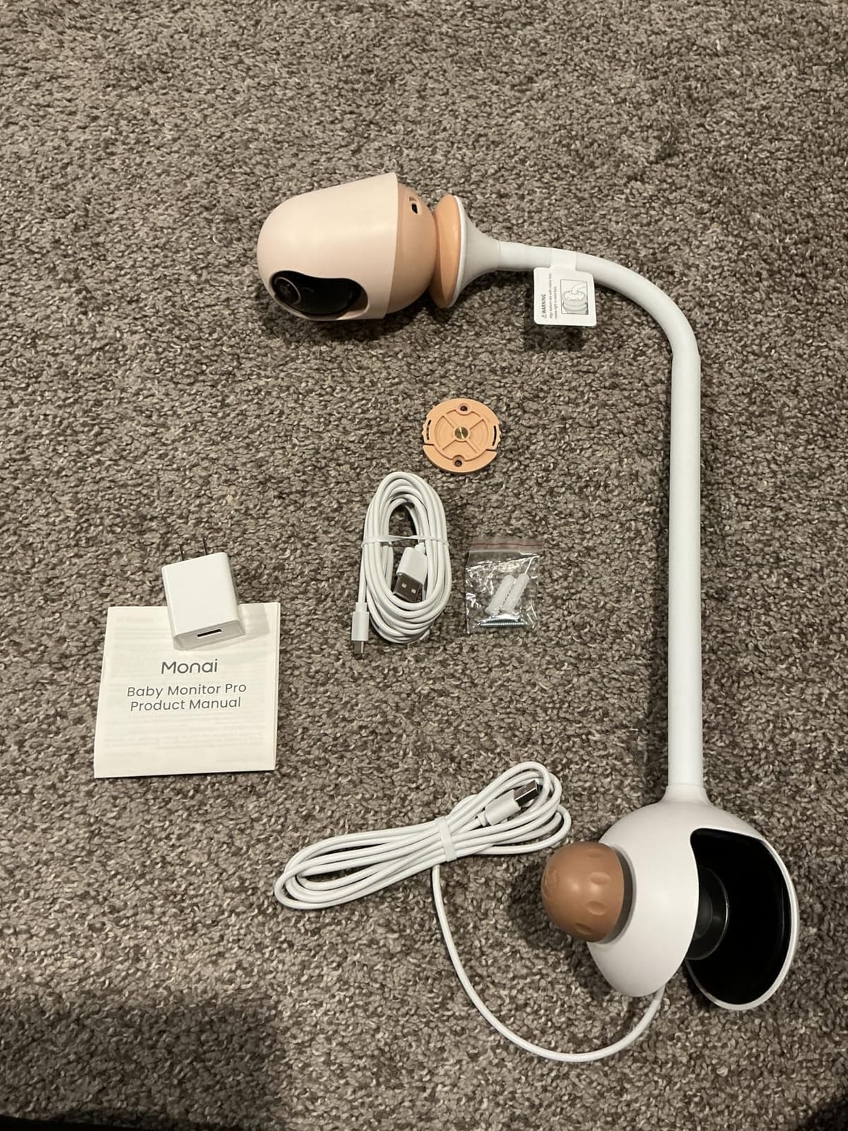 Monai Pro 4K Smart WiFi Baby Monitor with Camera and Audio, Mount, AI App customer photo 2