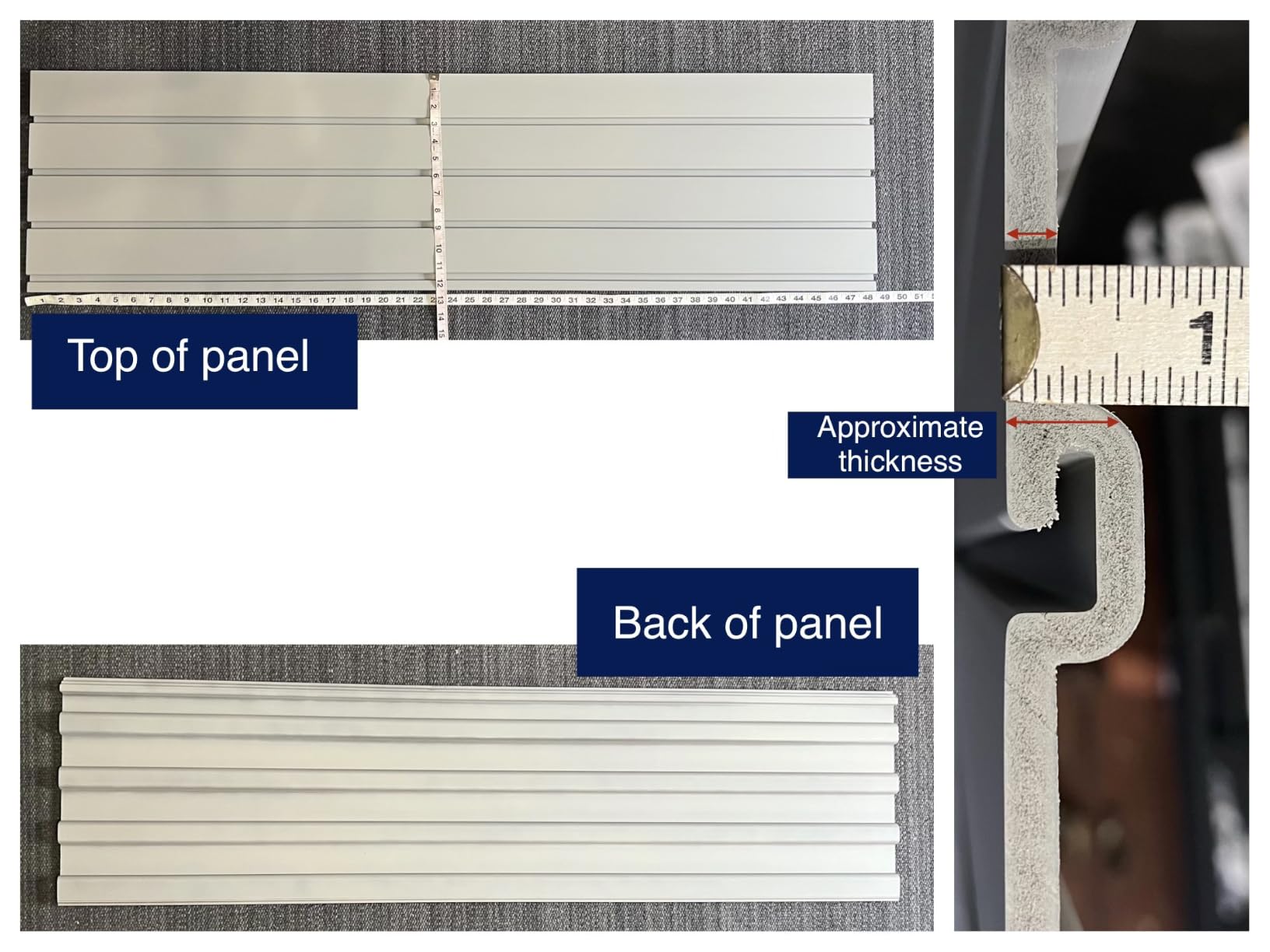 Slat Wall Paneling 4ft x 8ft, Slatwall Panel PVC Garage Storage System customer photo 2