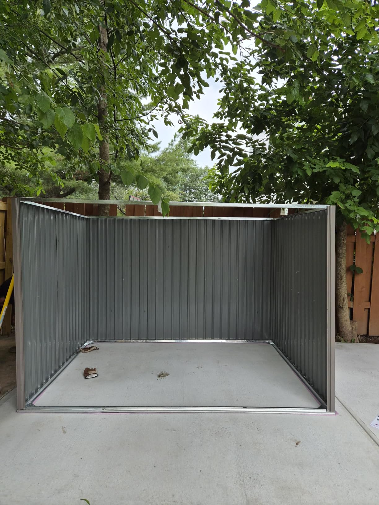 IRONCK 10x8.2FT Outdoor Storage Shed with Clear Window, Tool Shed, Brown customer photo 2