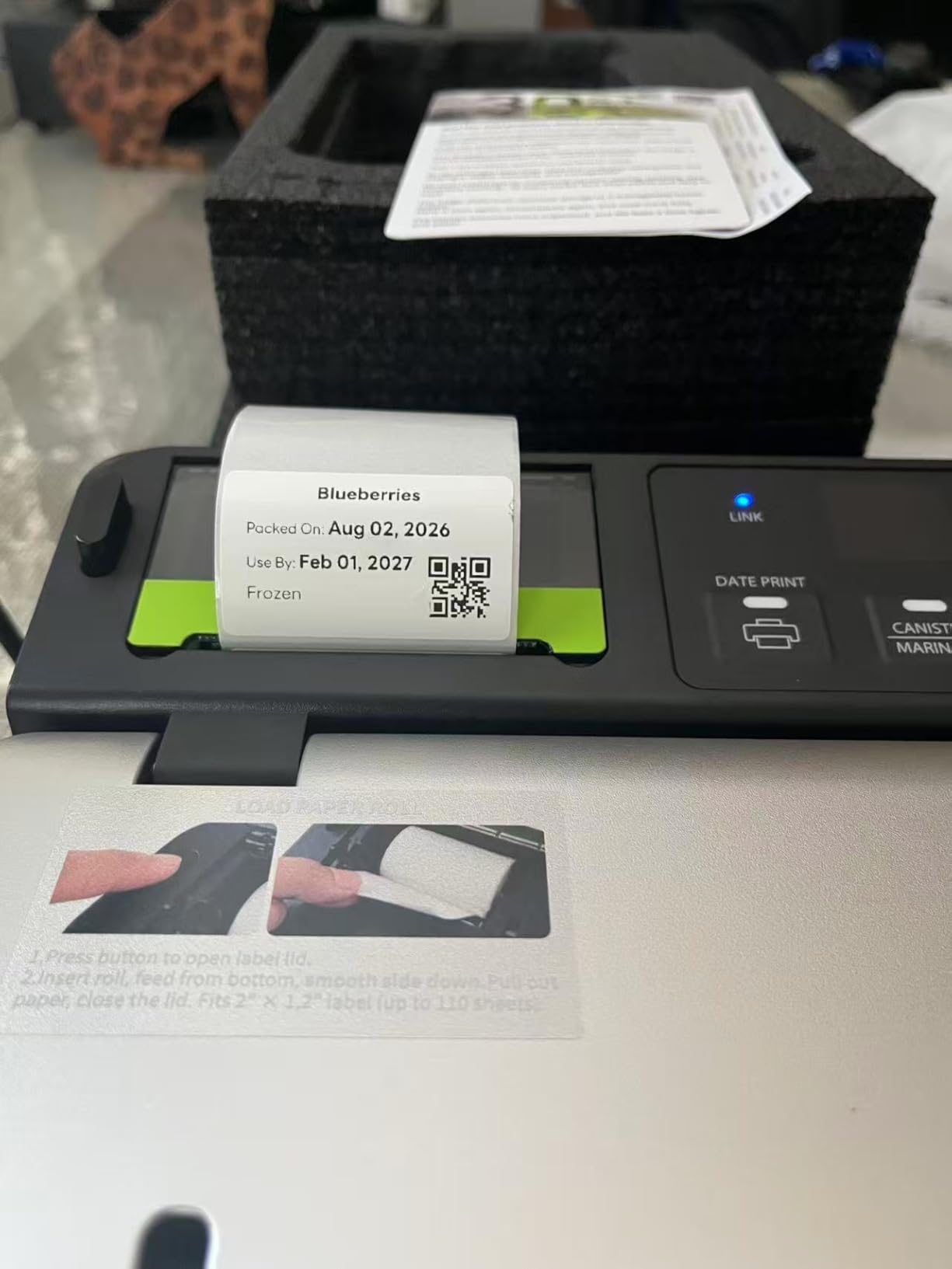 98kPa Smart Vacuum Sealer with FreshTrack Label Printing & Food Manager App customer photo 1