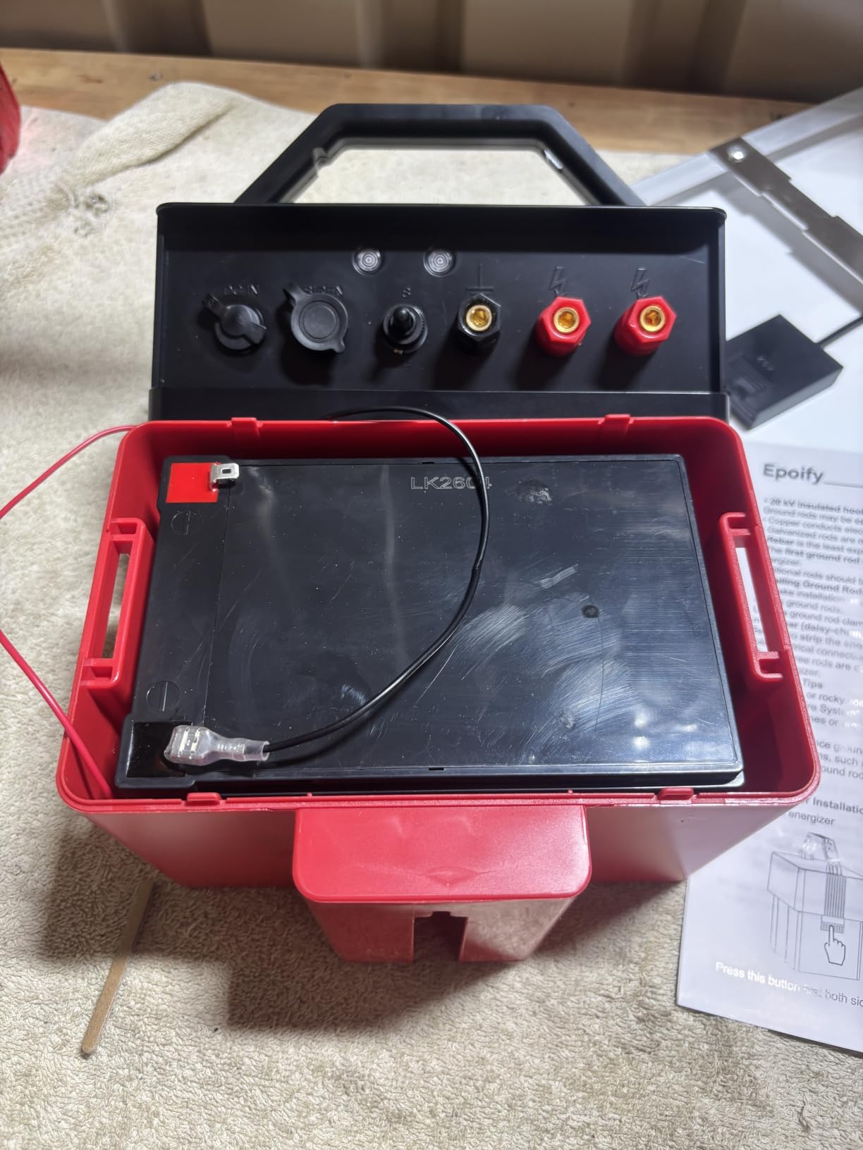 Solar Electric Fence Charger, 20 Miles, 1.2J, Solar + AC Backup customer photo 2
