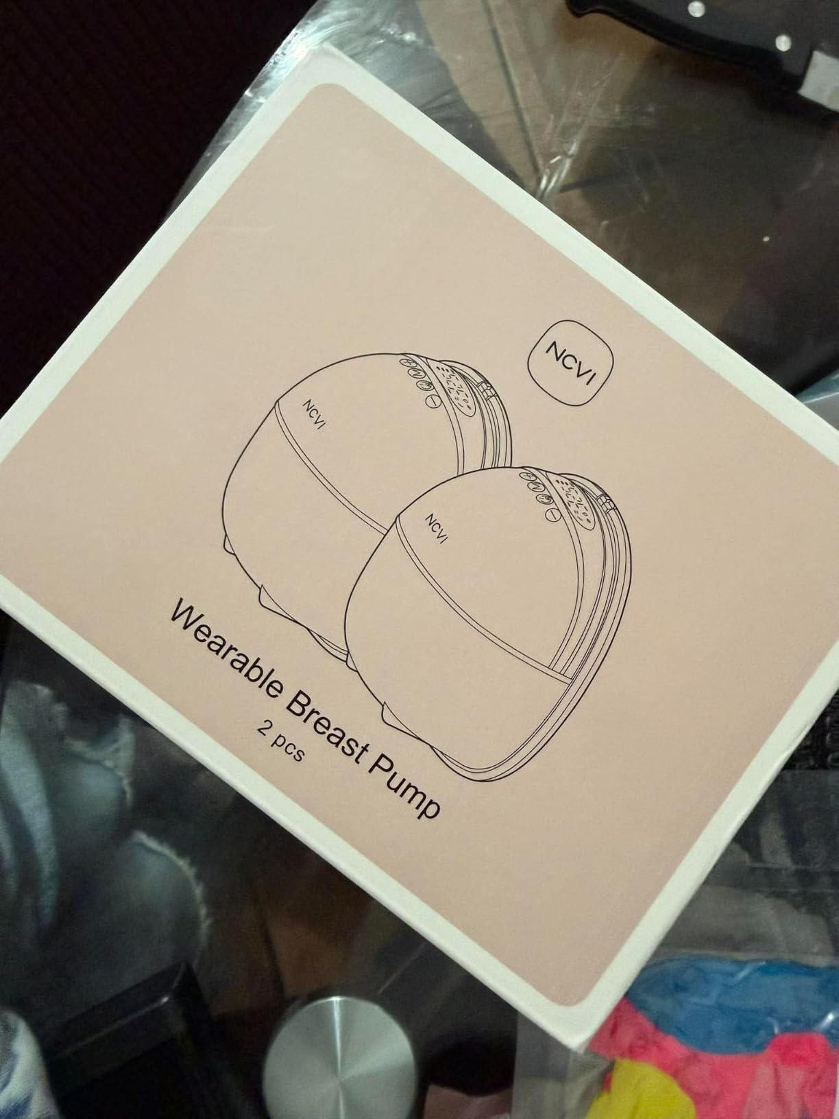 NCVI Wearable Breast Pump, in-Bra Hands-Free Electric Pump with Carry Case customer photo 2