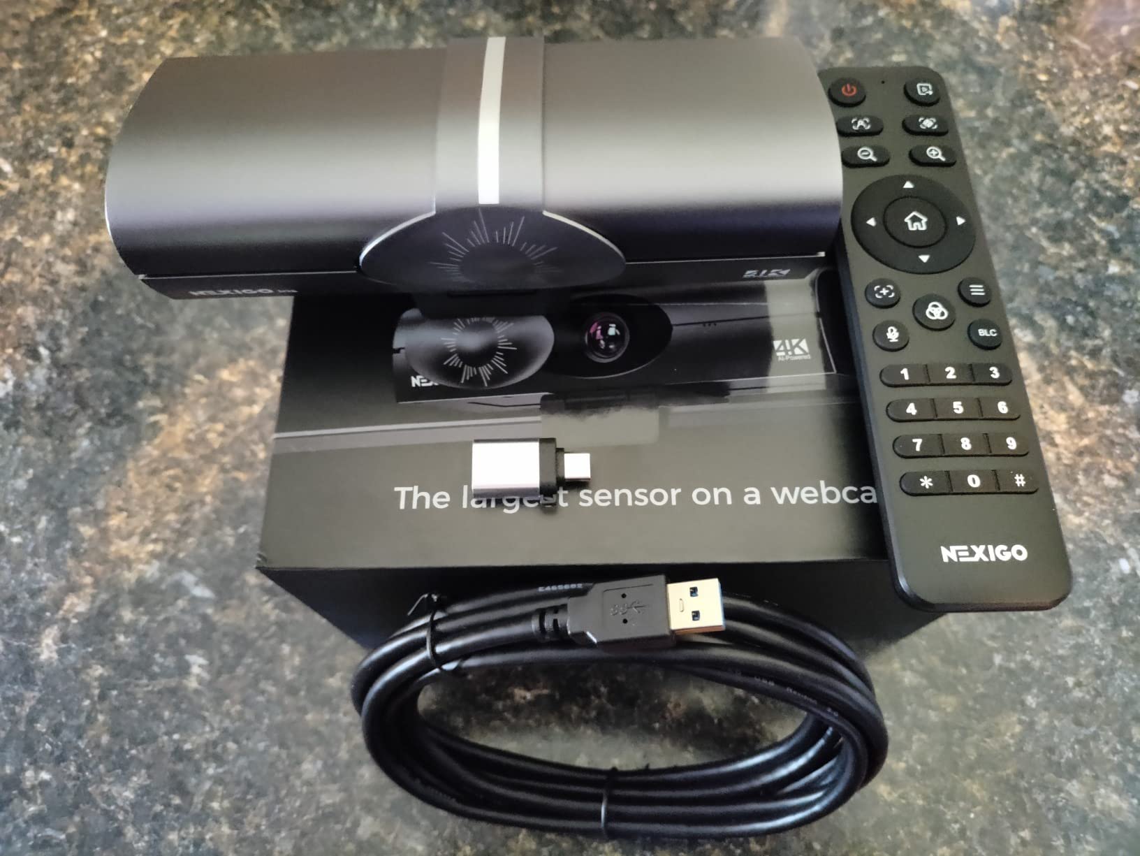 NexiGo N960E Plus 4K Webcam with Ring Light & RF Remote, ToF Autofocus, OSD Menu, 1080p 60FPS, 4X Digital Zoom, Noise-Canceling Mics, Privacy Cover, USB Web Camera for Streaming, Video Calls& Meetings customer photo 1