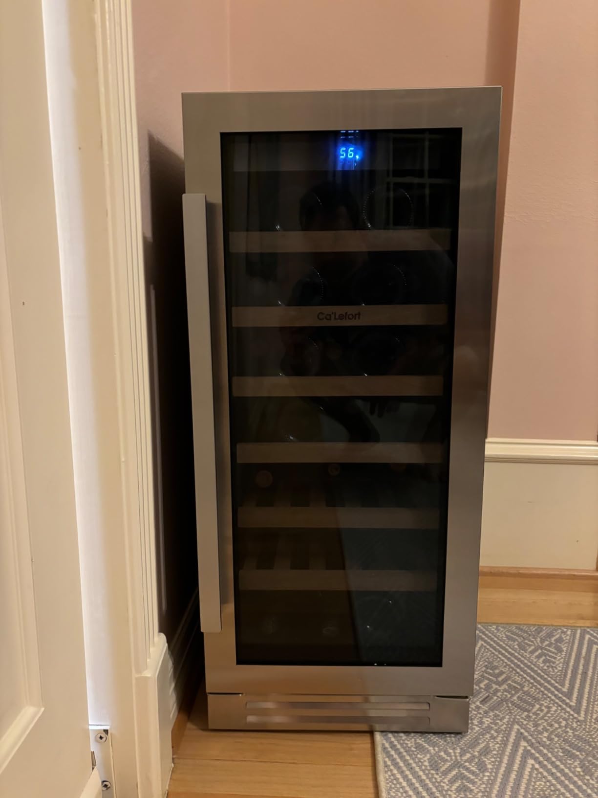 Ca'Lefort 24 Inch Wine Fridge, 52-Bottle Dual Zone Wine Cooler Refrigerator customer photo 2