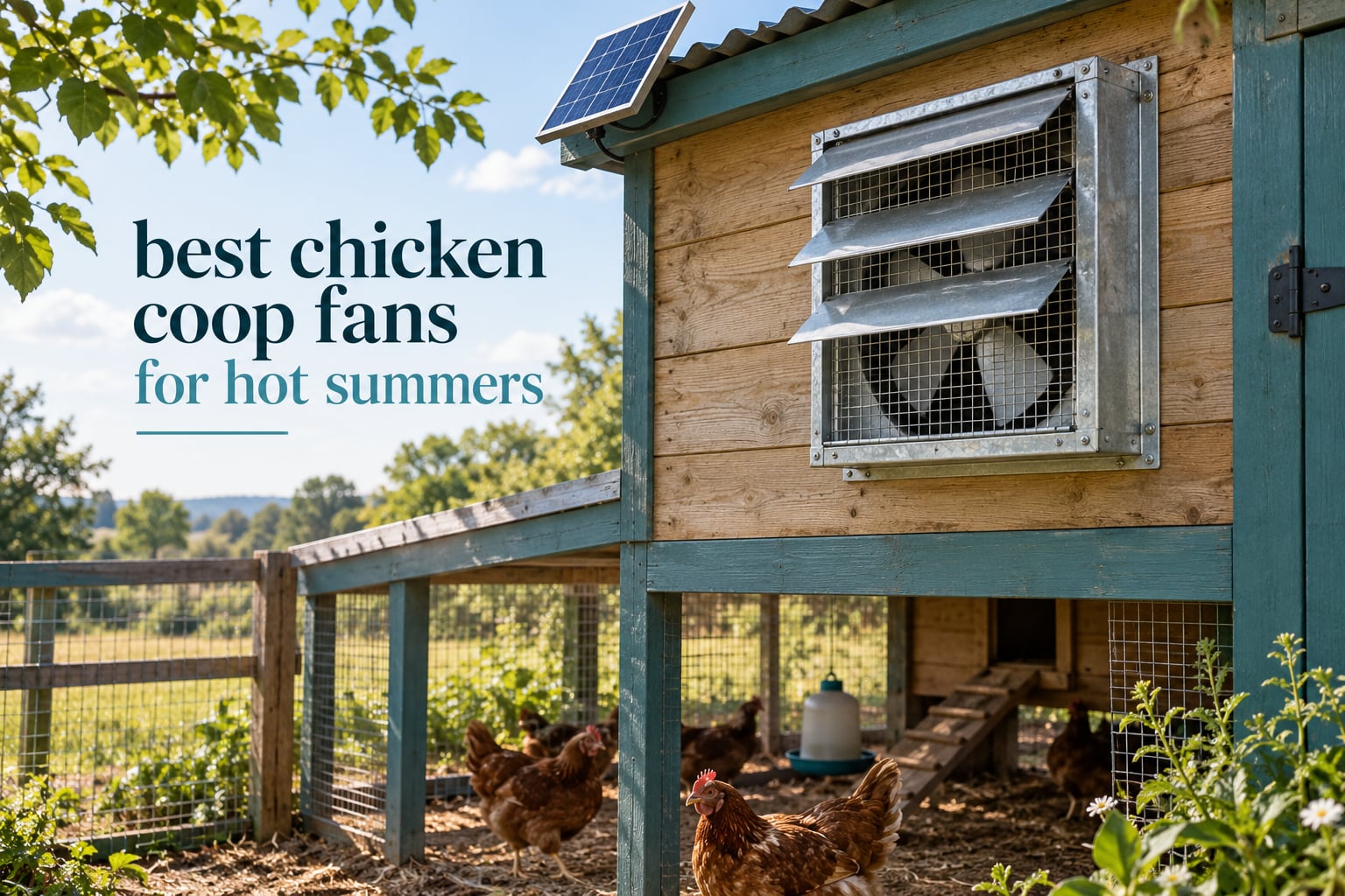 best chicken coop fans for hot summers