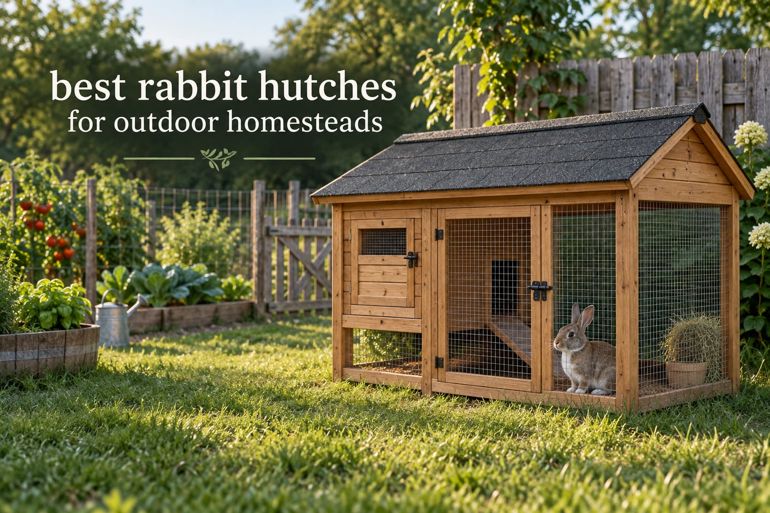 best rabbit hutches for outdoor homesteads