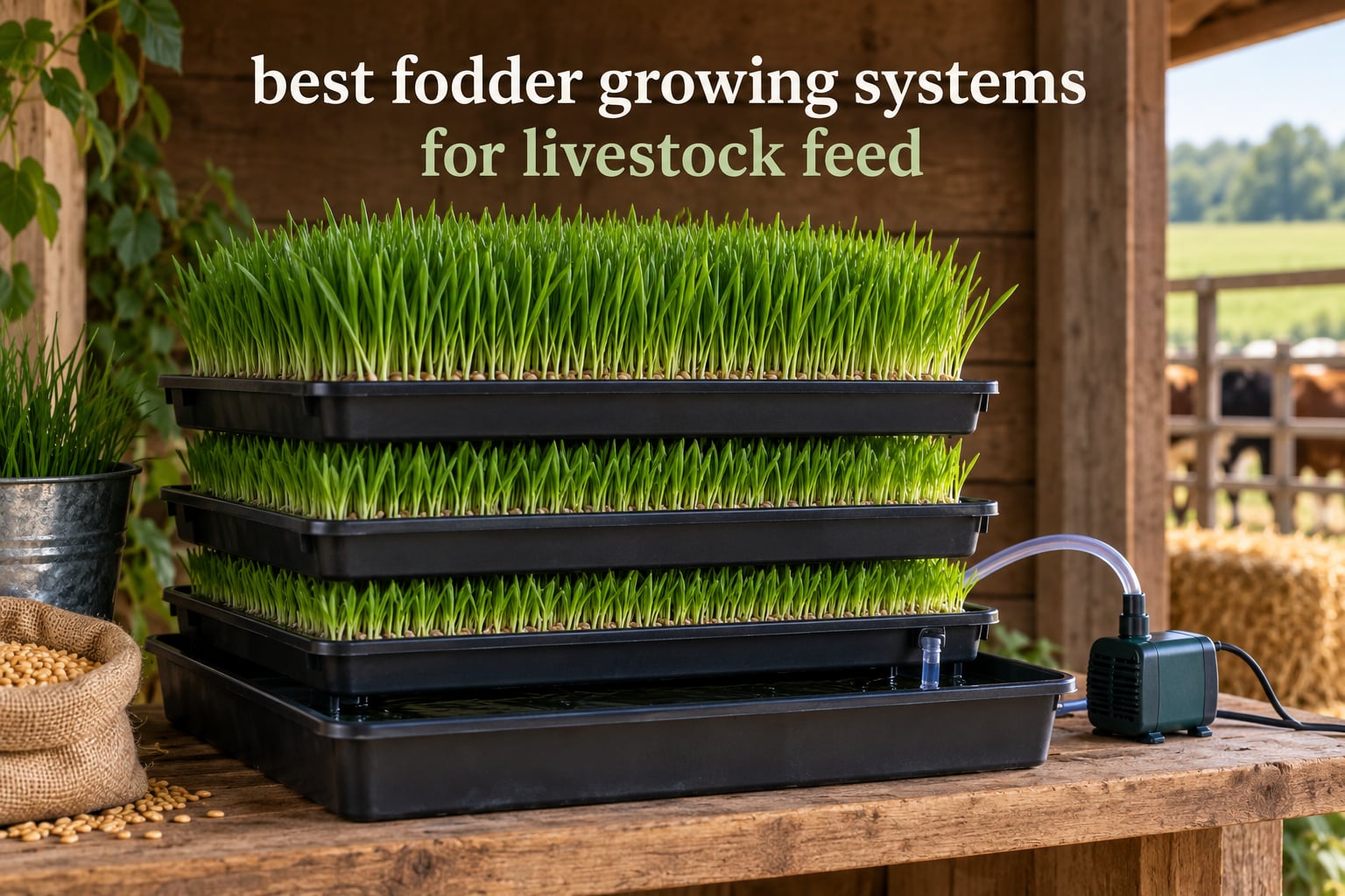 best fodder growing systems for livestock feed