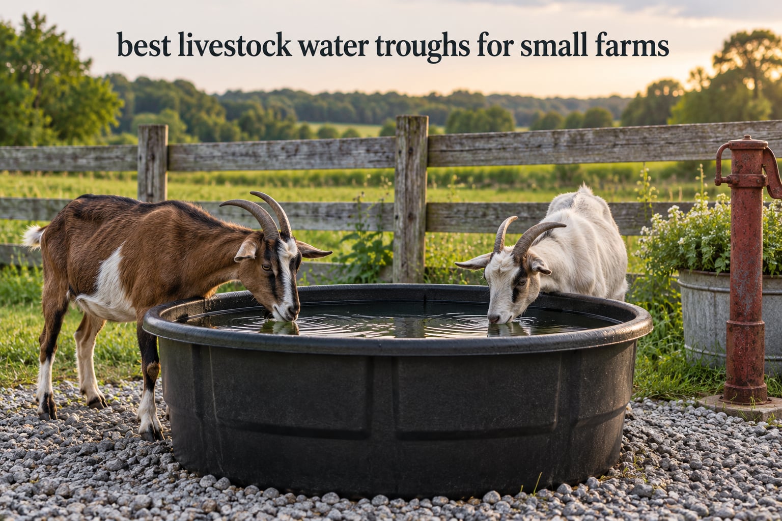 best livestock water troughs for small farms