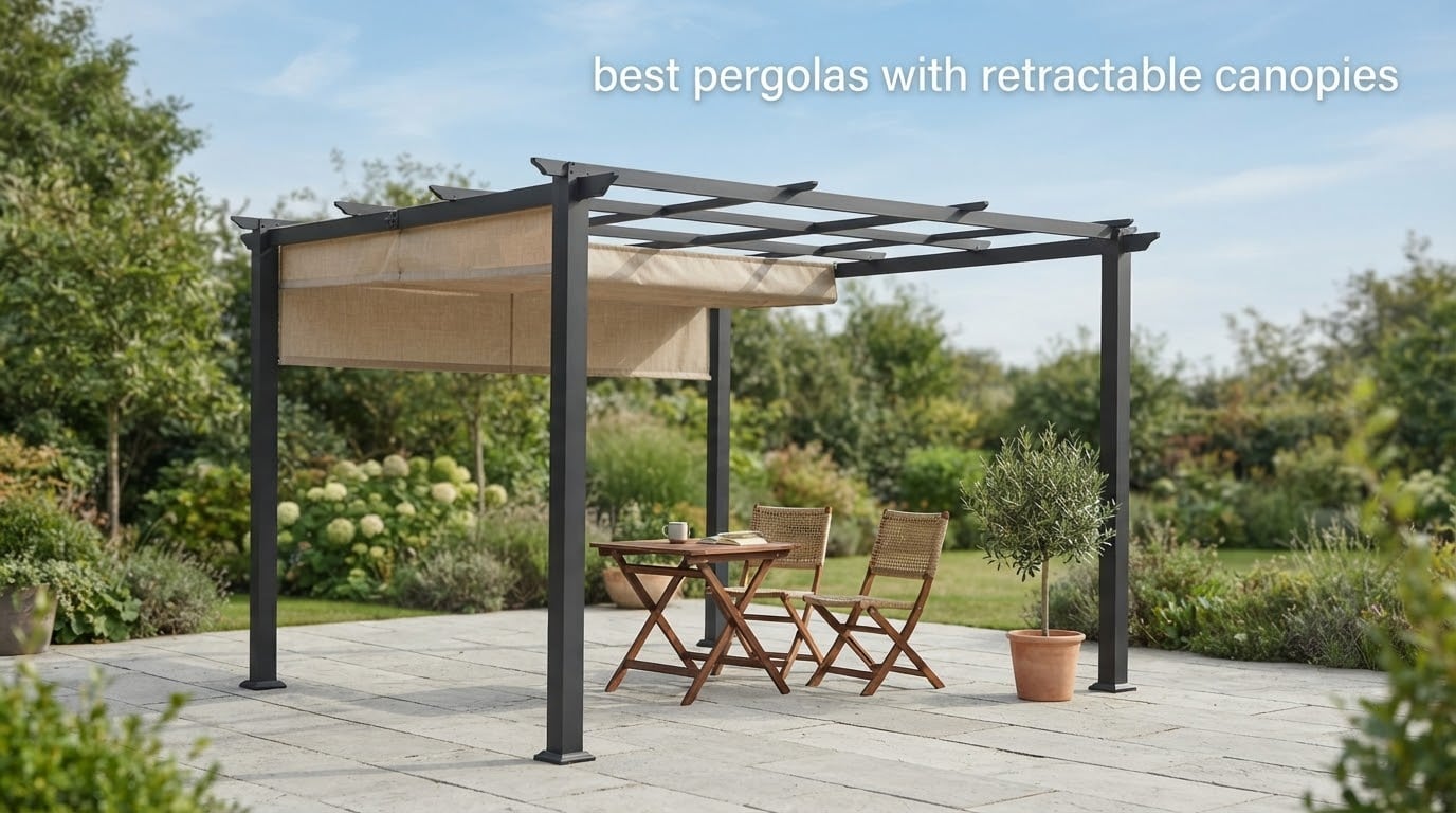 best pergolas with retractable canopies