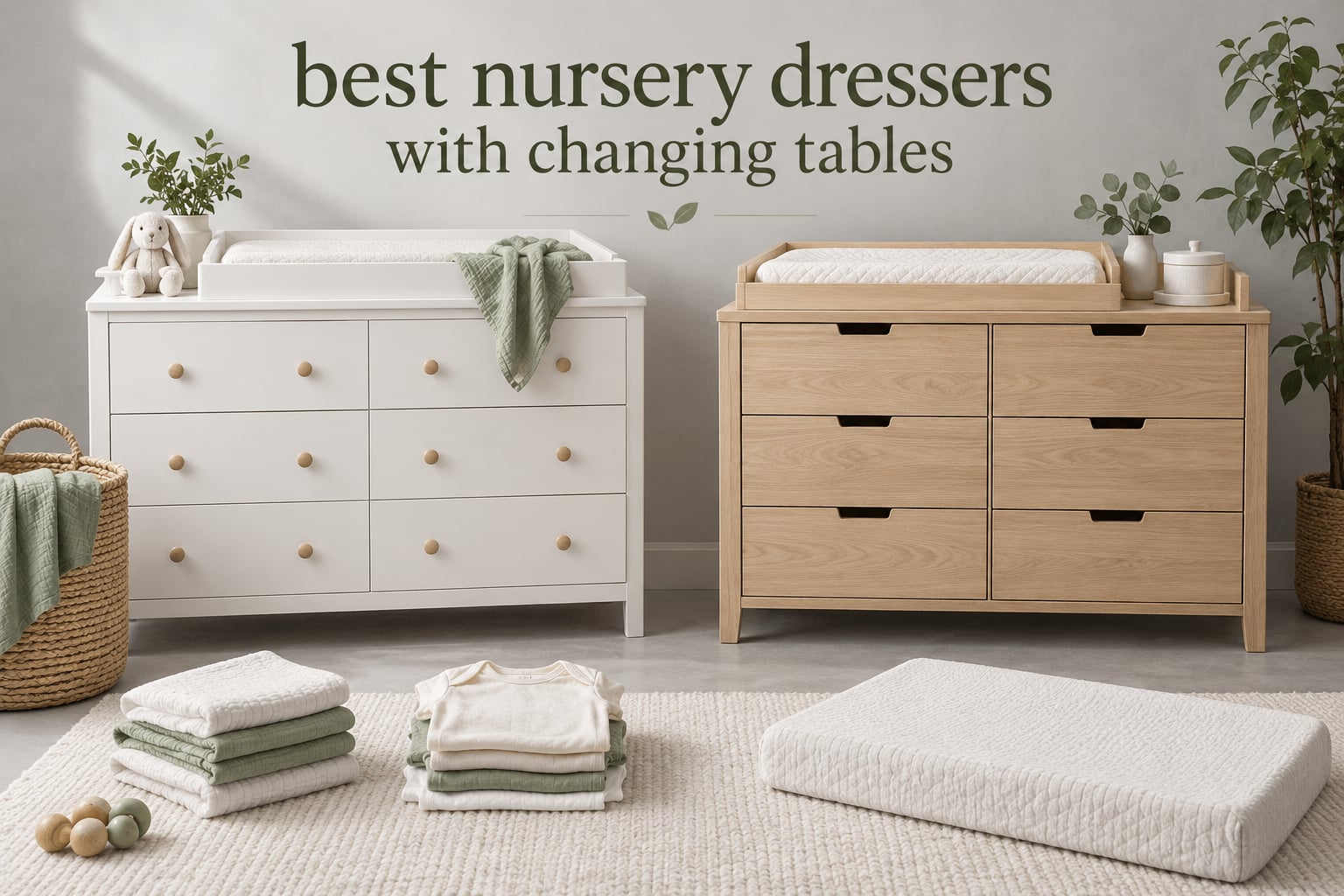 best nursery dressers with changing tables