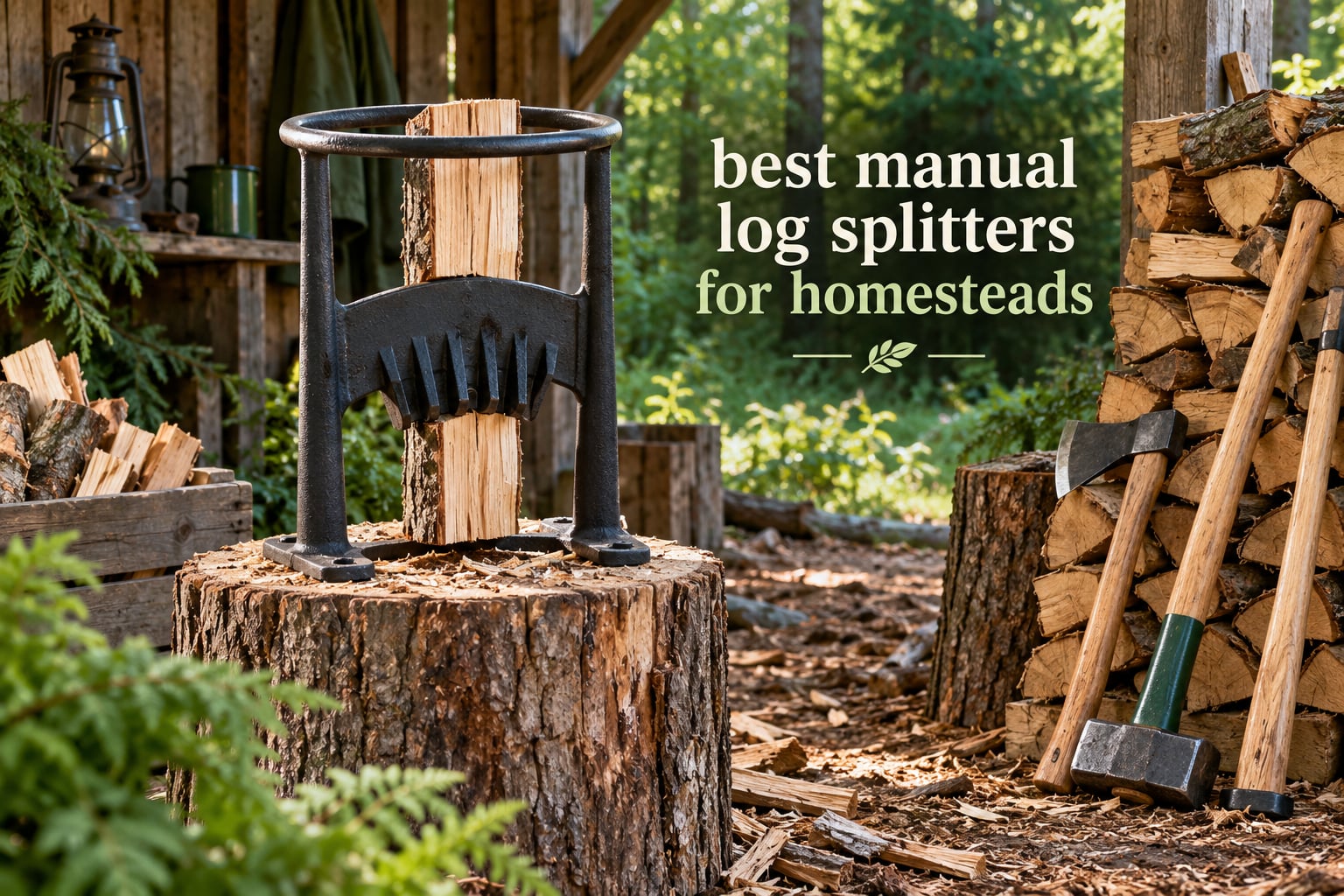 best manual log splitters for homesteads