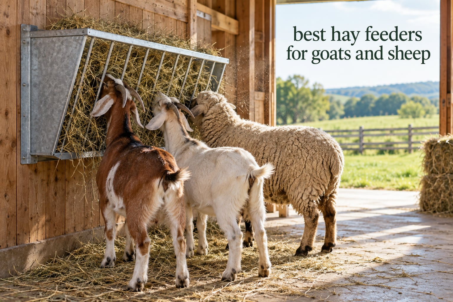 best hay feeders for goats and sheep